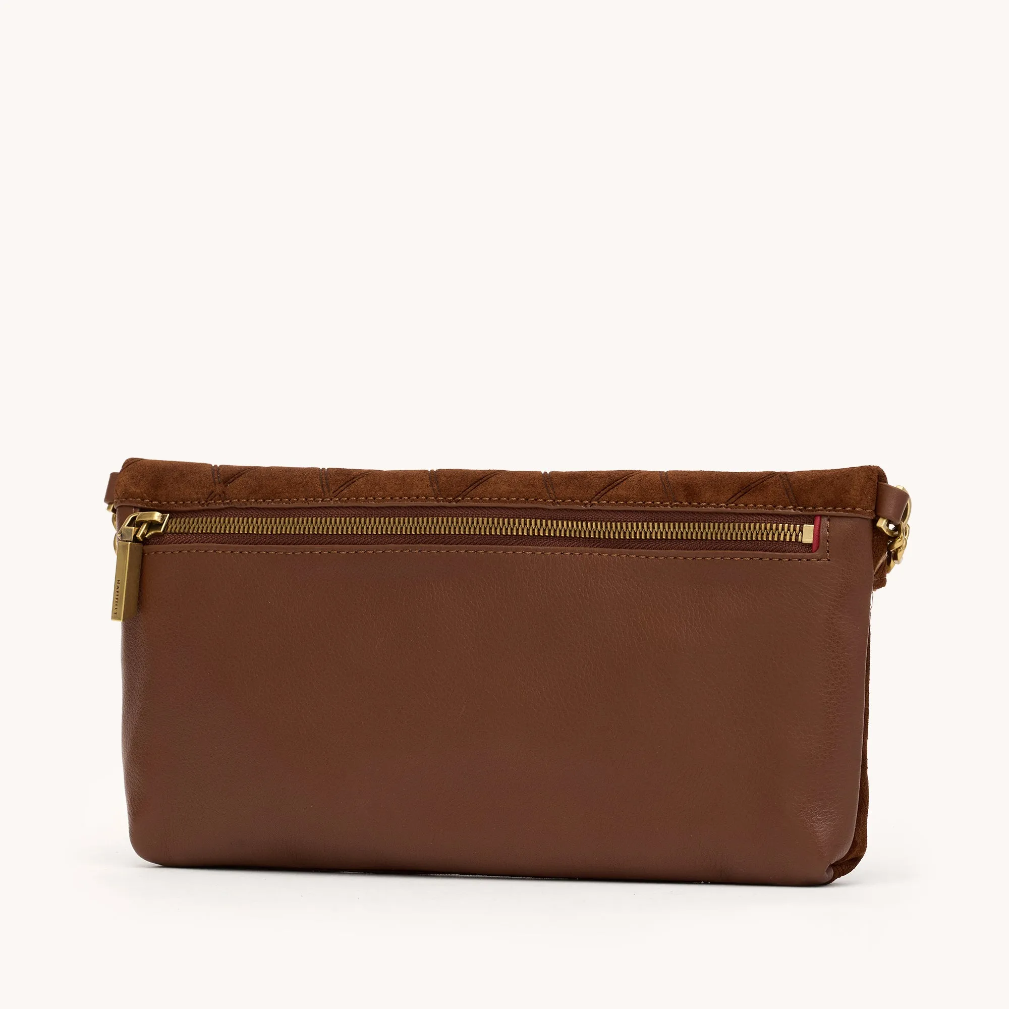 Invitation Clutch | Chocolate Diamond Suede/Antique Gold sold by Hammitt product image thumbnail 4