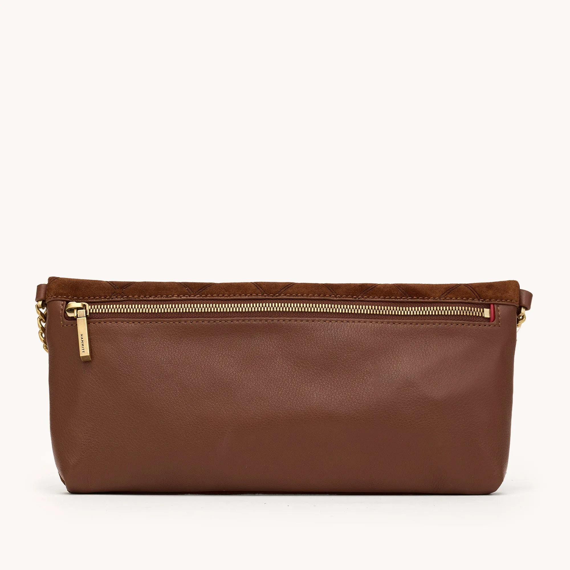 Invitation Clutch | Chocolate Diamond Suede/Antique Gold sold by Hammitt product image thumbnail 5