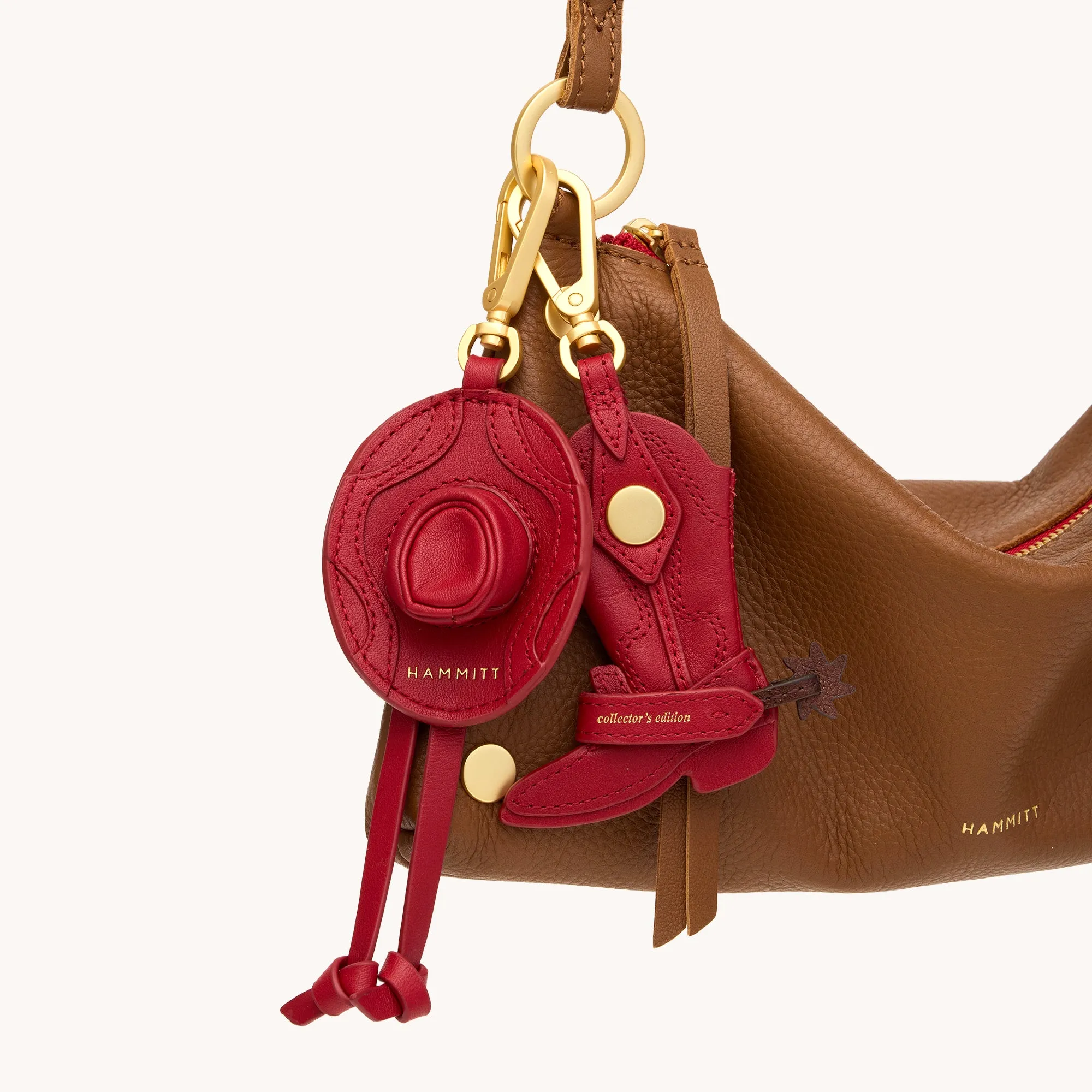 Lauri Boot Charm | Red Flare/Brushed Gold sold by Hammitt product image thumbnail 2