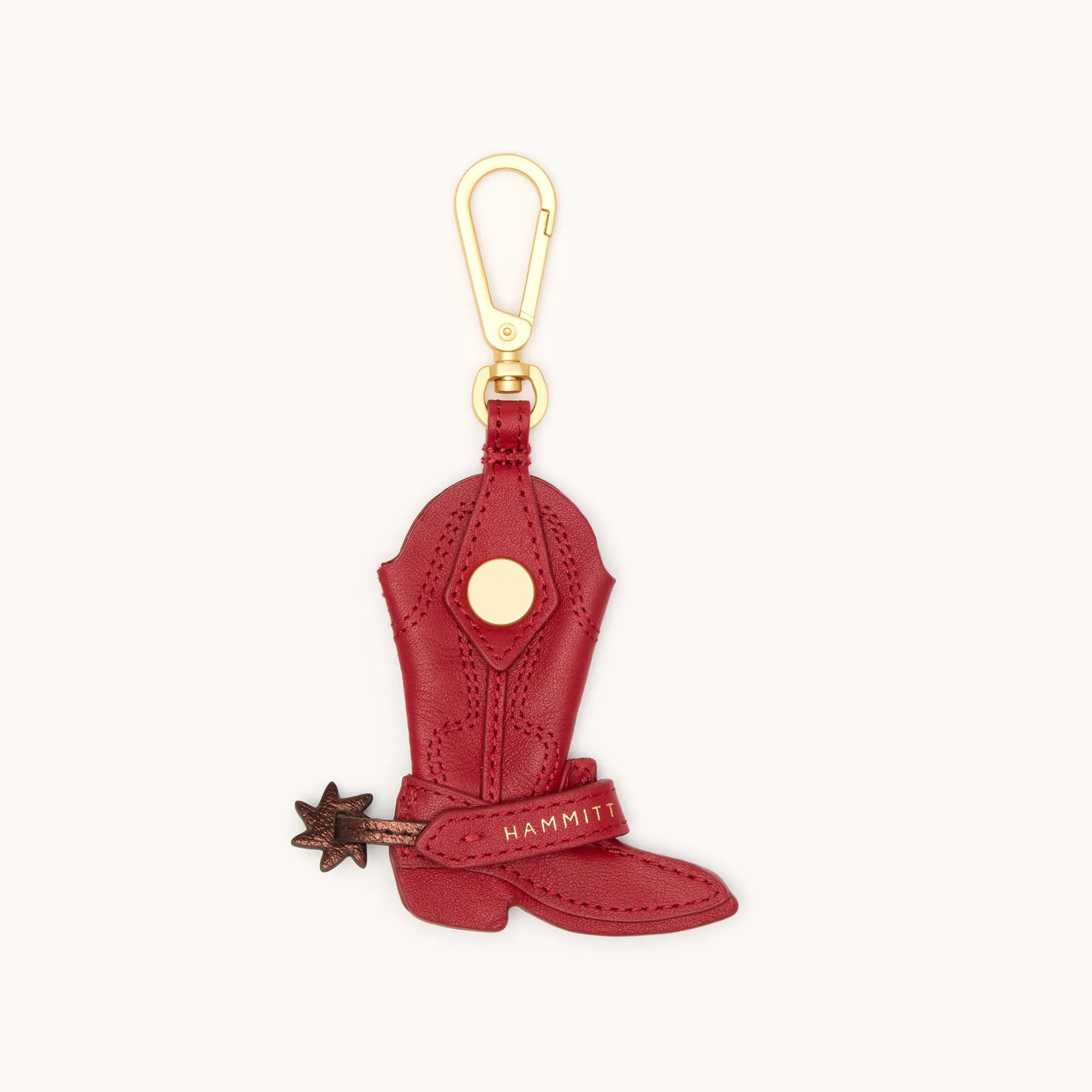 Lauri Boot Charm | Red Flare/Brushed Gold sold by Hammitt
