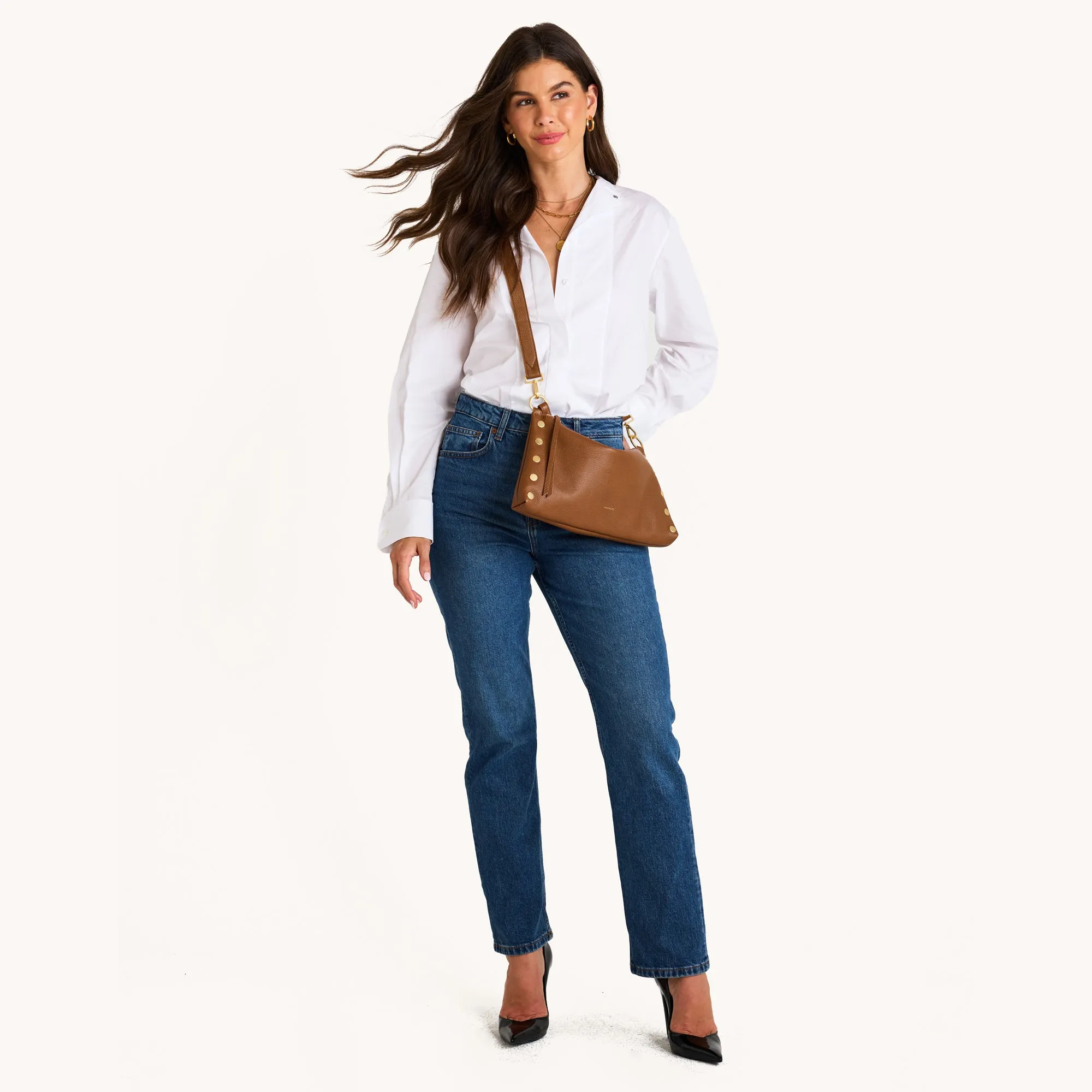 Kyle | Mahogany Pebble/Brushed Gold Red Zip | Med sold by Hammitt product image thumbnail 5