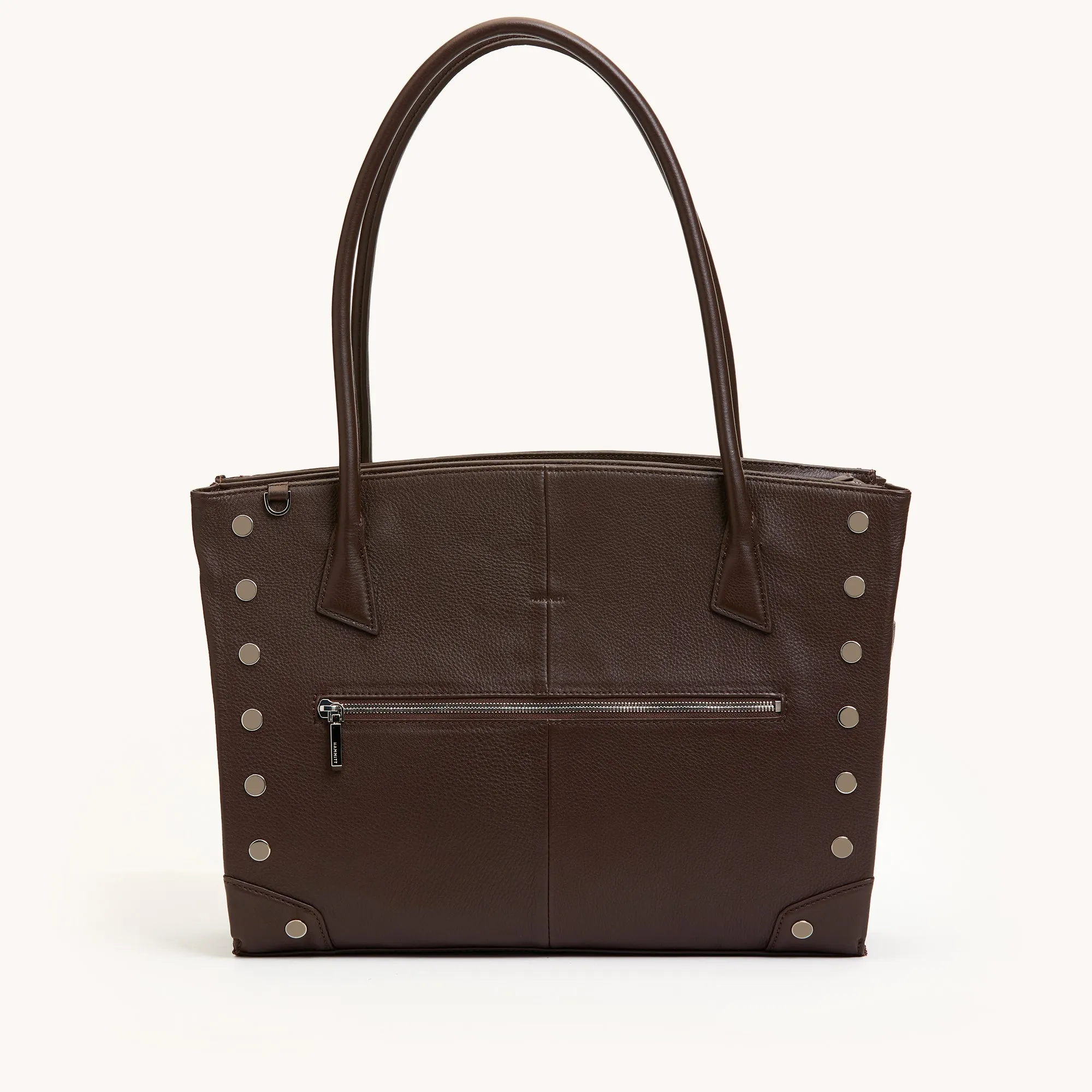 Elle Work Carry | Espresso Pebble/Silver sold by Hammitt