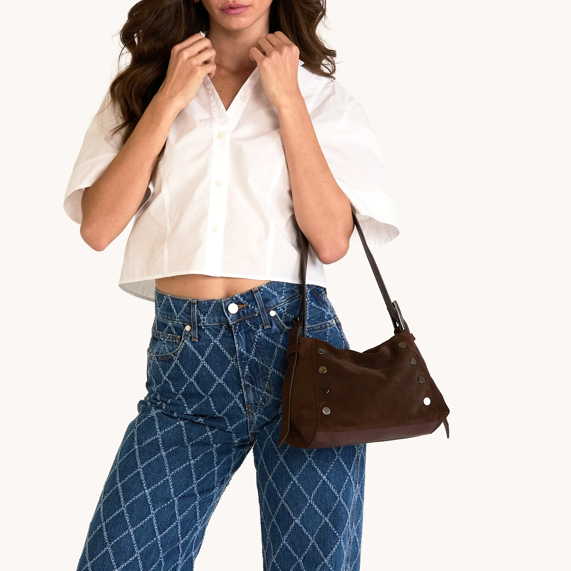 Bryant | Belted Suede/Gunmetal | Med sold by Hammitt product image thumbnail 4