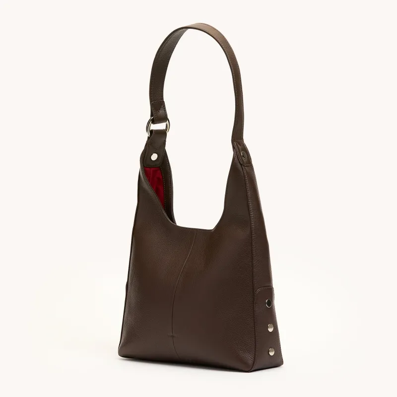 Tim | Espresso Pebble/Silver | Med made by Hammitt