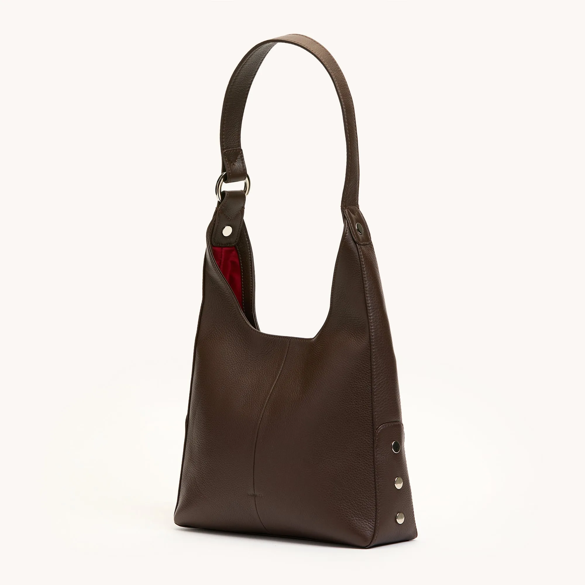 Tim | Espresso Pebble/Silver | Med sold by Hammitt