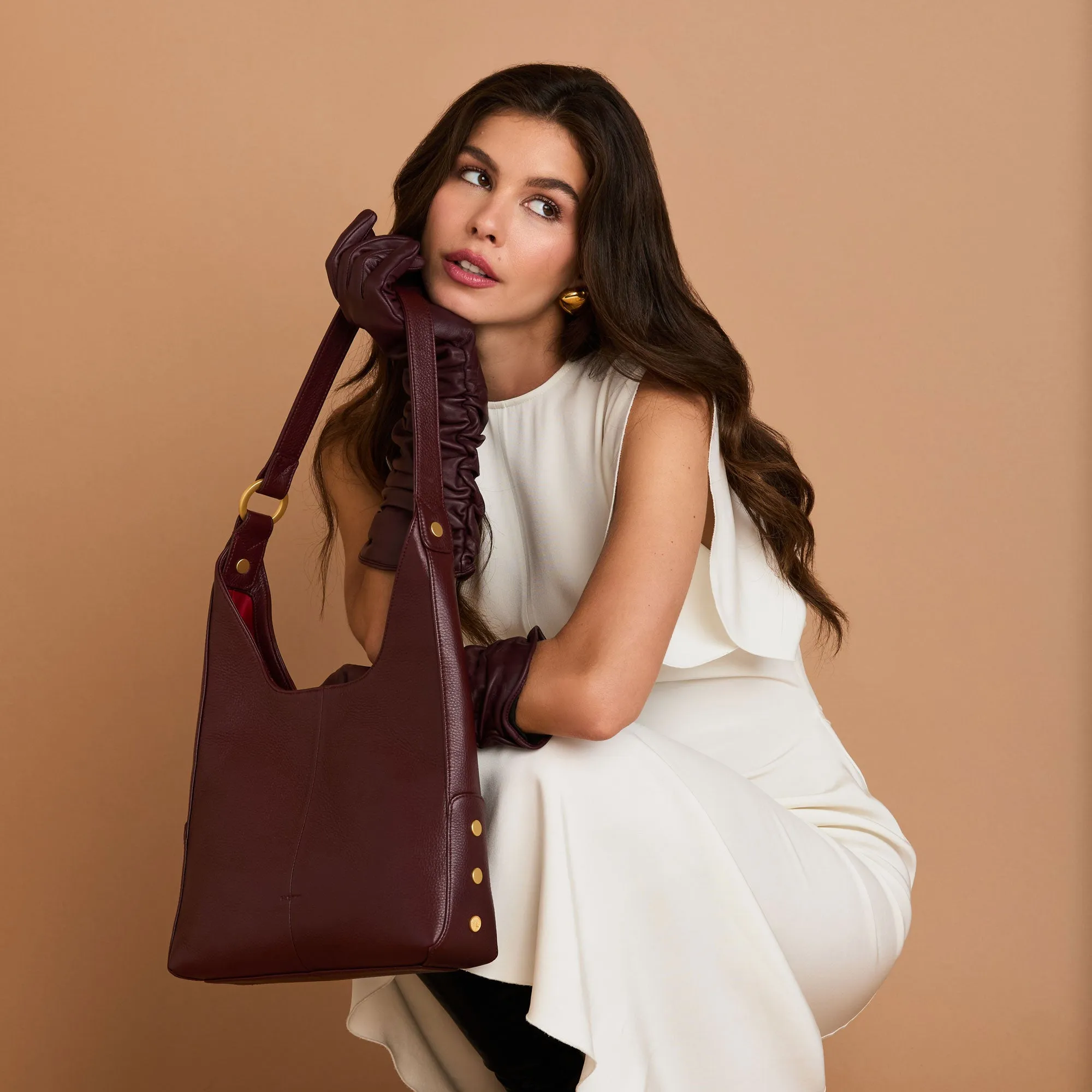 Tim | Cherrywood Pebble/Brushed Gold | Med sold by Hammitt product image thumbnail 2