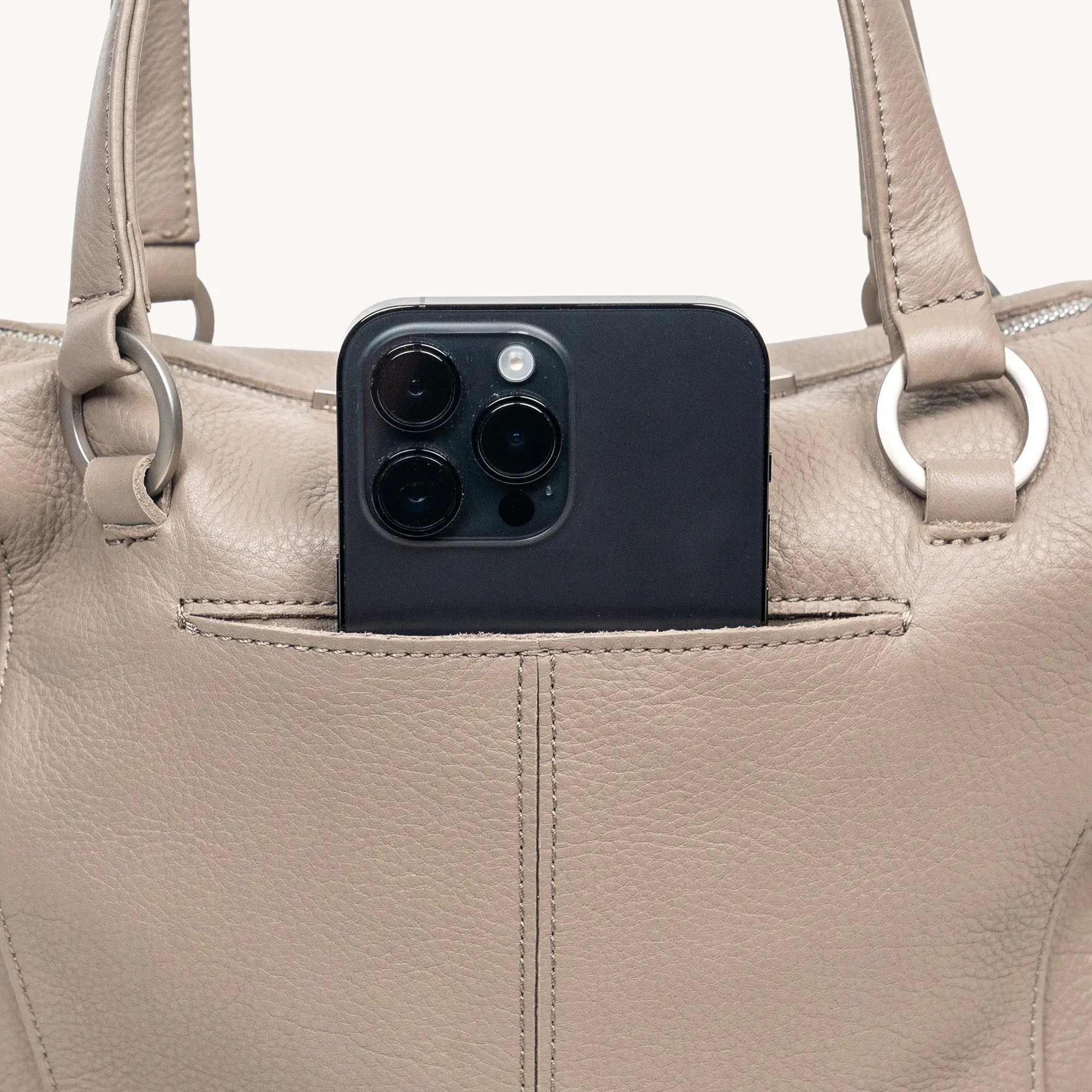 Daniel | Pewter Pebble/Brushed Silver | Med sold by Hammitt product image thumbnail 3