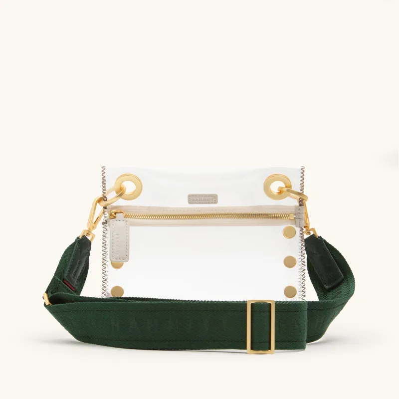 Webbing Crossbody Strap | Grove Green/Brushed Gold sold by Hammitt