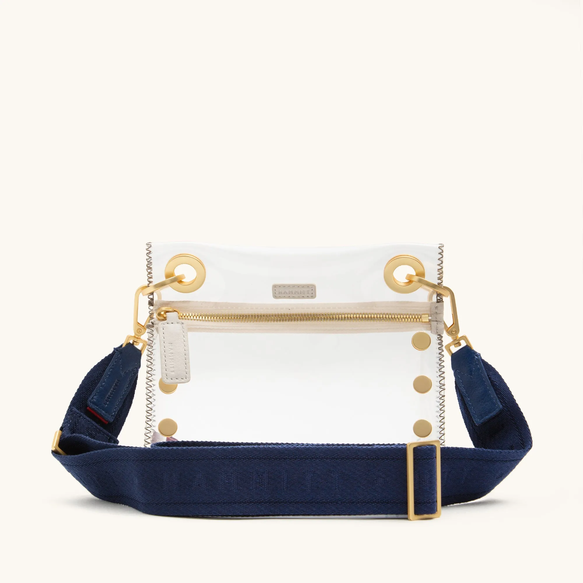 Webbing Crossbody Strap | Riviera Navy/Brushed Gold sold by Hammitt