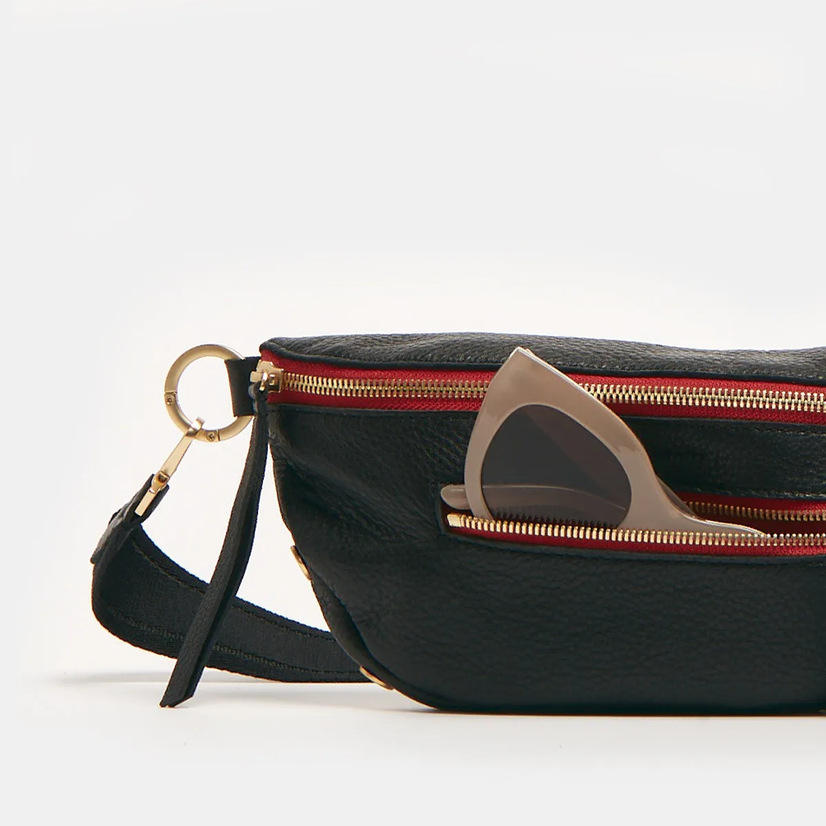 Charles | Black/Brushed Gold Red Zip sold by Hammitt product image thumbnail 5