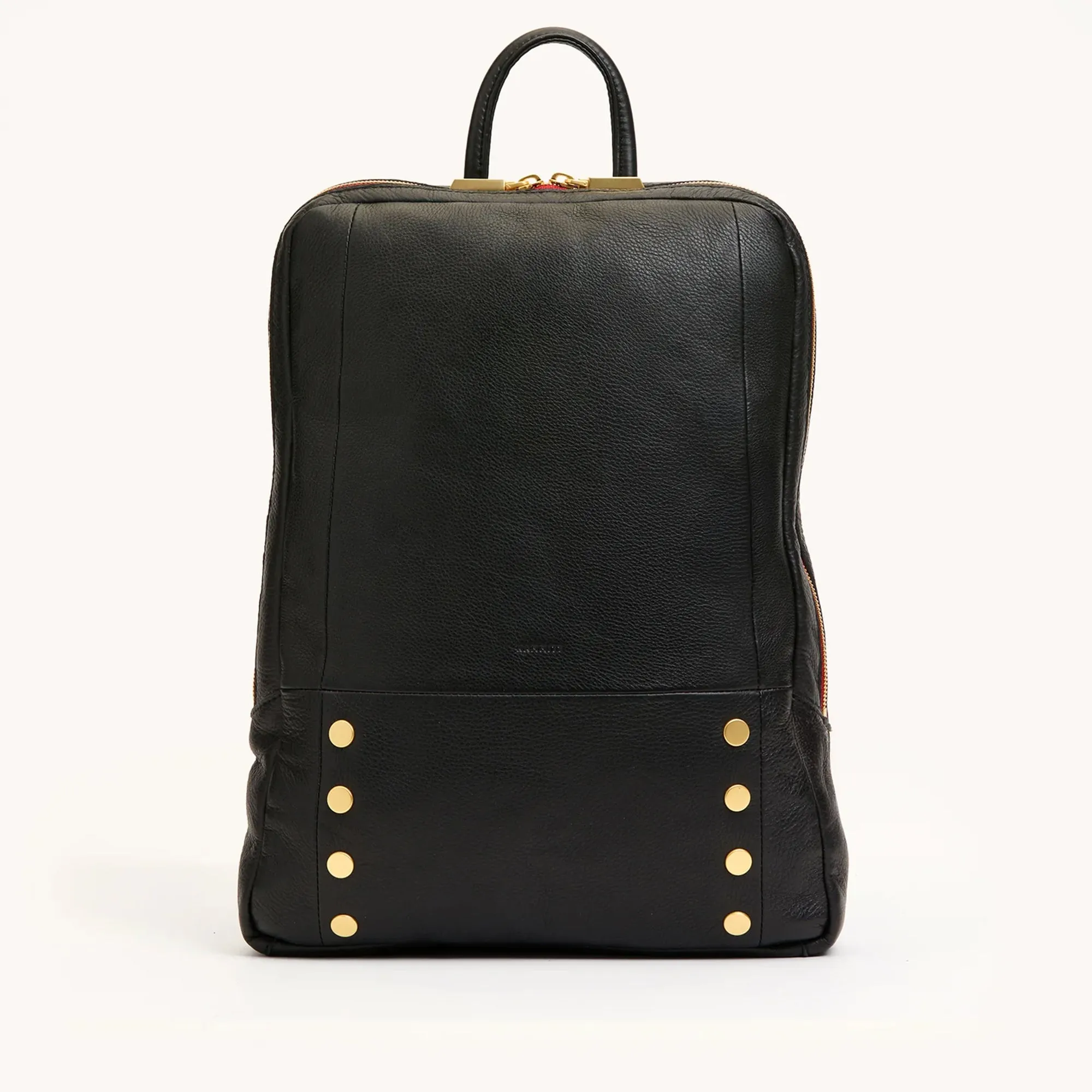 Hunter Backpack | Black/Brushed Gold Red Zip | Lrg sold by Hammitt