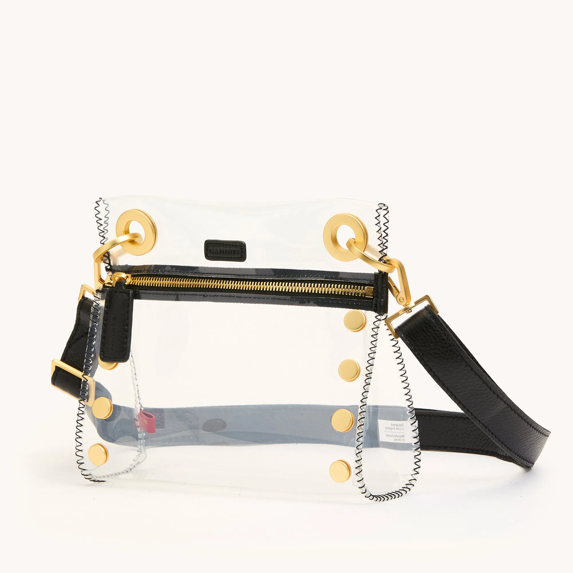Tony Clear | Black/Brushed Gold | Sml sold by Hammitt