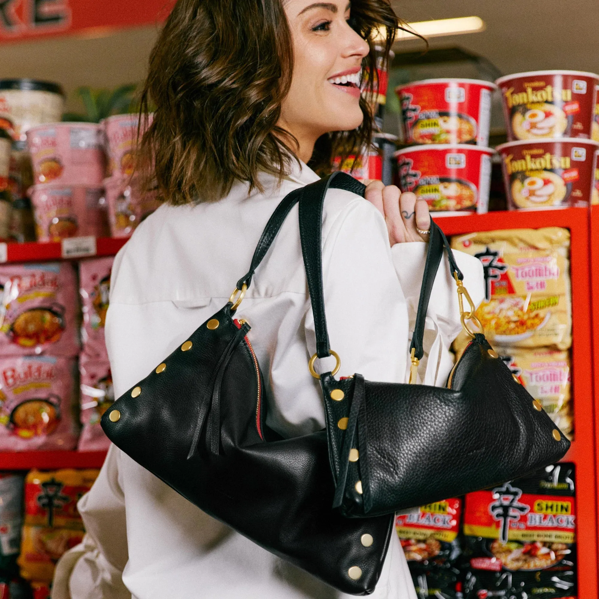 Kyle | Black/Brushed Gold Red Zip | Med sold by Hammitt product image thumbnail 2