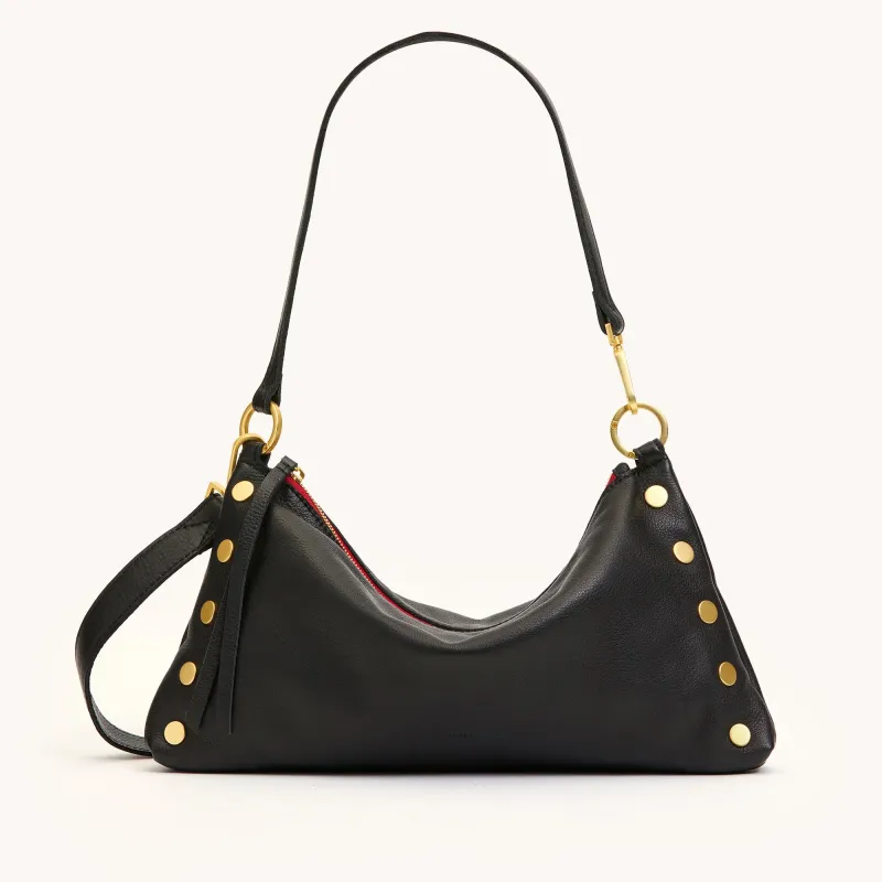 Kyle | Black/Brushed Gold Red Zip | Med sold by Hammitt