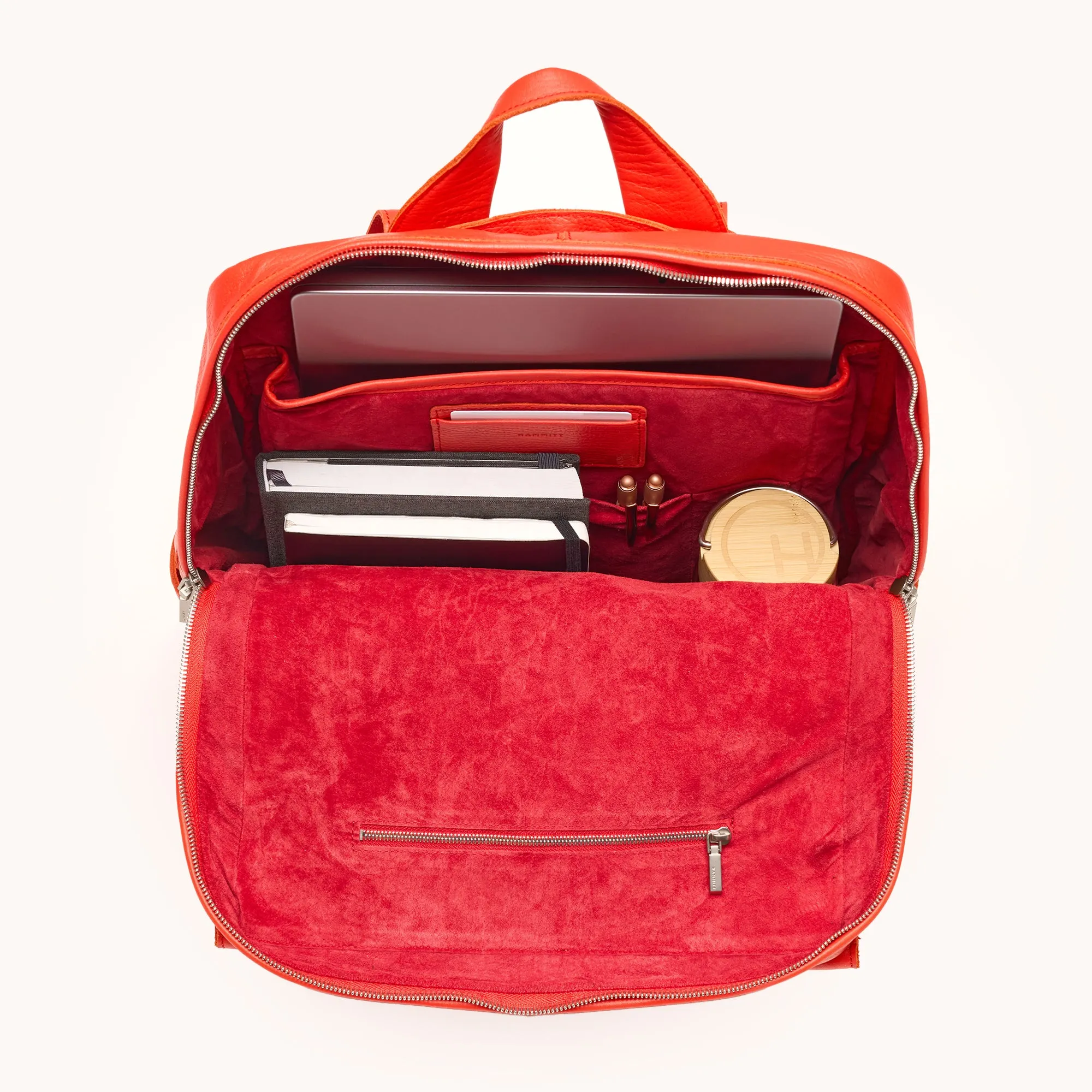 Montana Backpack | Lighthouse Red/Brushed Silver | XL sold by Hammitt product image thumbnail 5