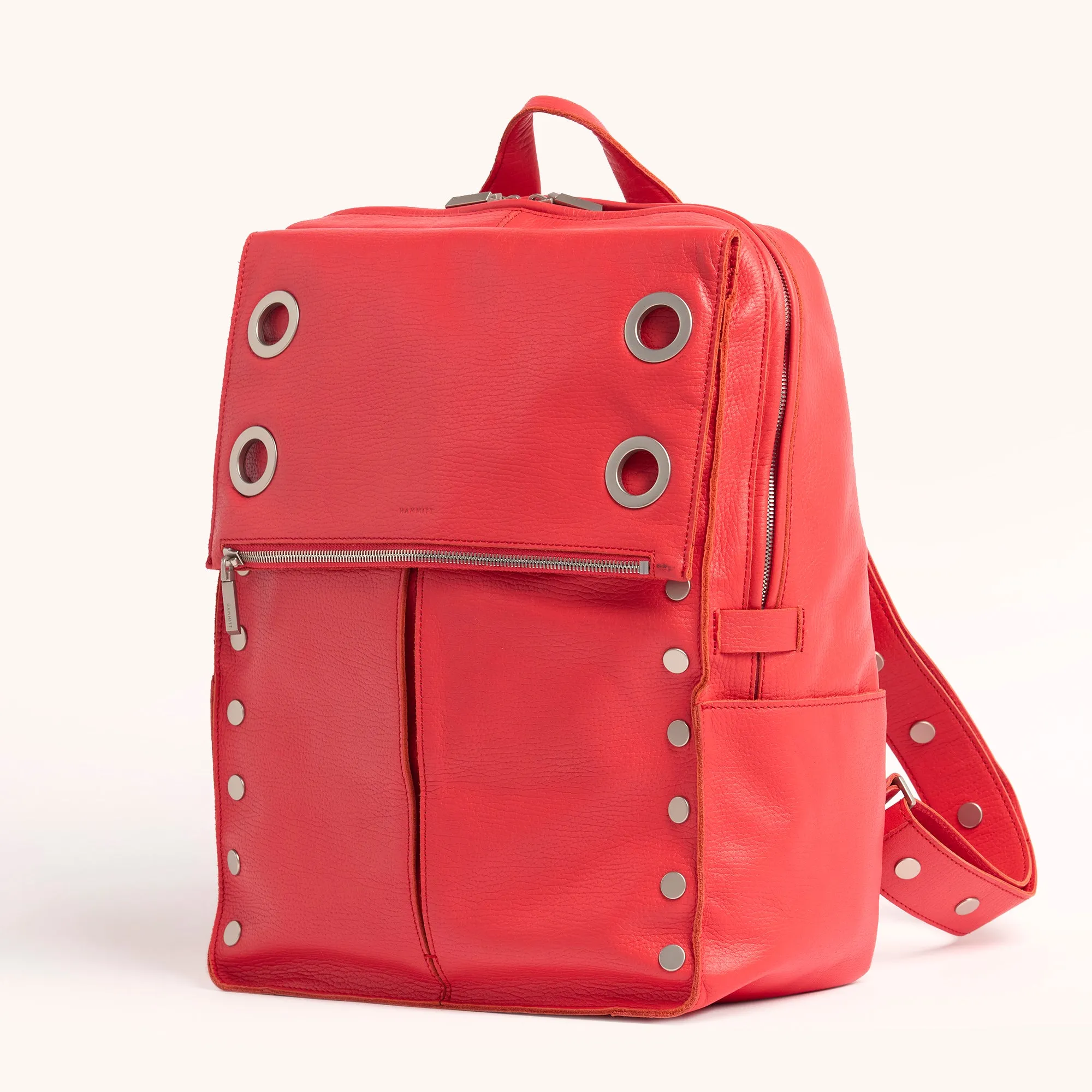 Montana Backpack | Lighthouse Red/Brushed Silver | XL sold by Hammitt product image thumbnail 4