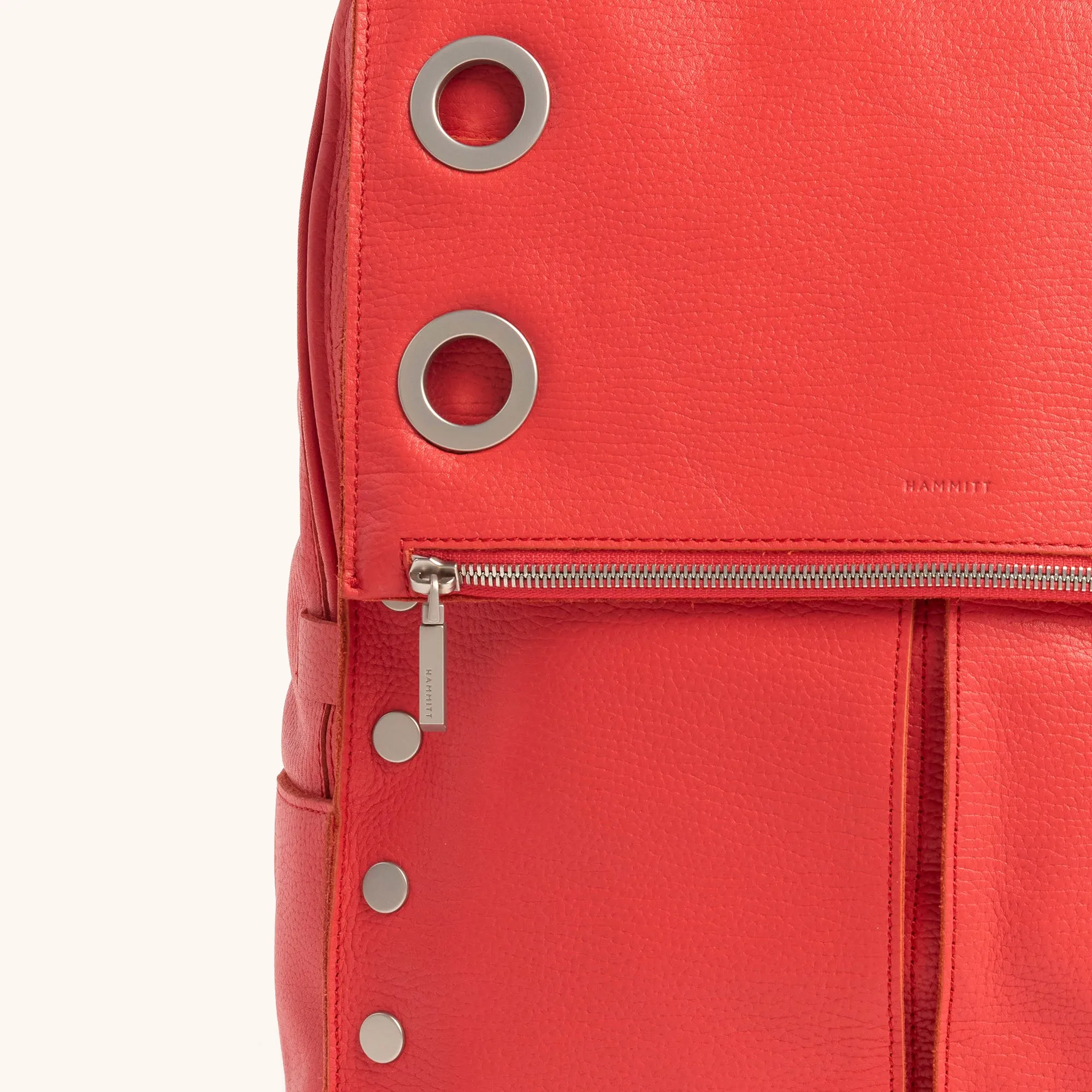 Montana Backpack | Lighthouse Red/Brushed Silver | XL sold by Hammitt product image thumbnail 3