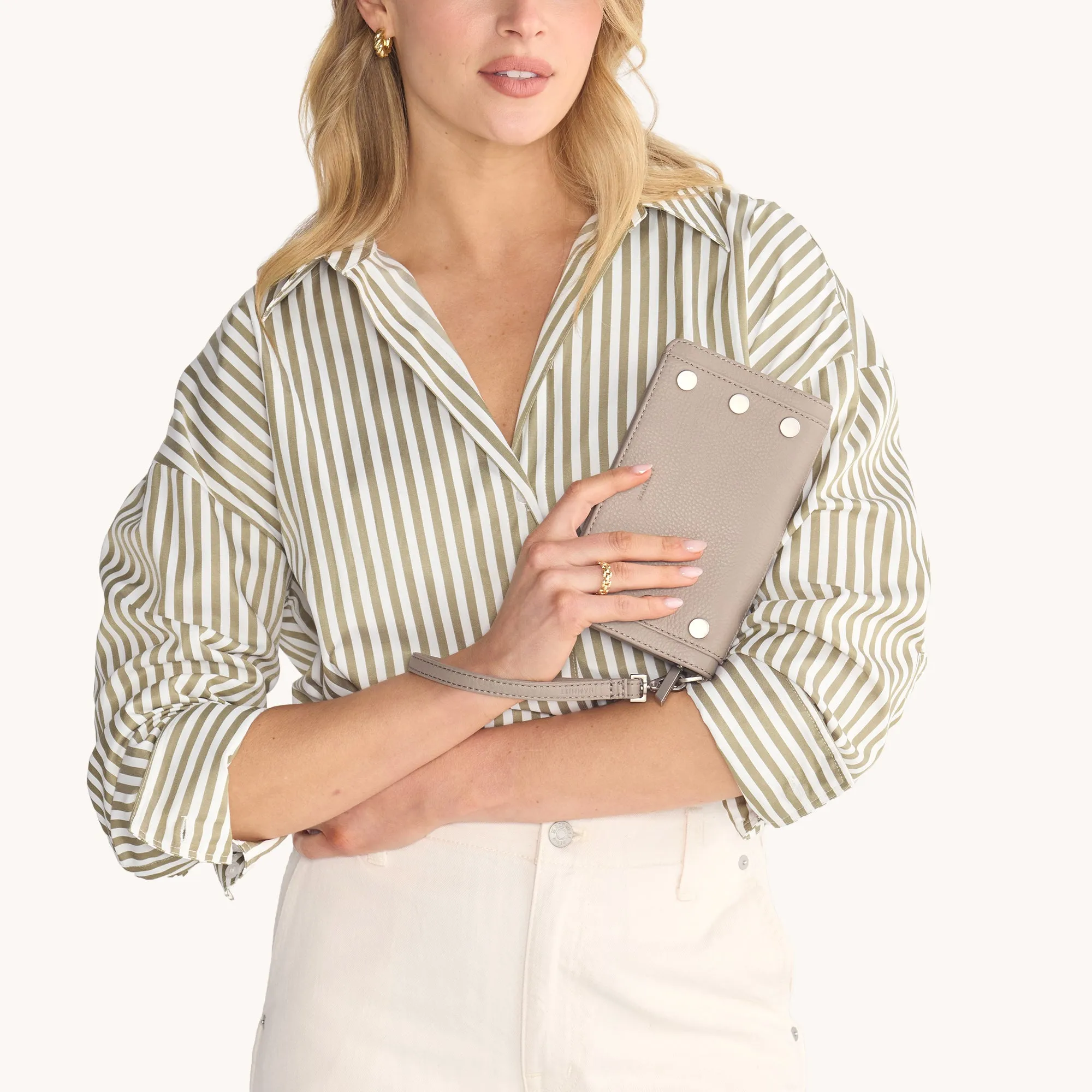 Bryant Wallet | Pewter Pebble/Brushed Silver sold by Hammitt product image thumbnail 2