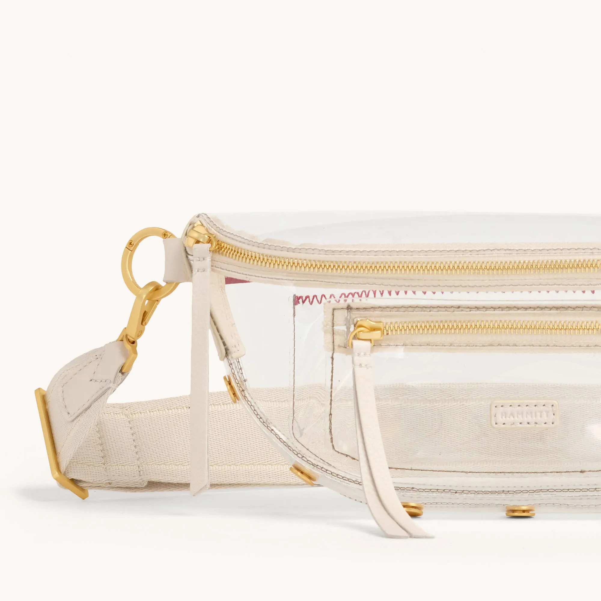 Charles Crossbody Clear | Calla Lily White/Brushed Gold | Med sold by Hammitt product image thumbnail 3