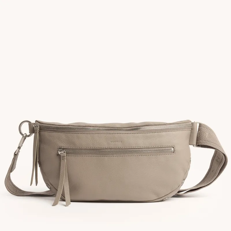 Charles Crossbody | Pewter Pebble/Brushed Silver | Lrg sold by Hammitt