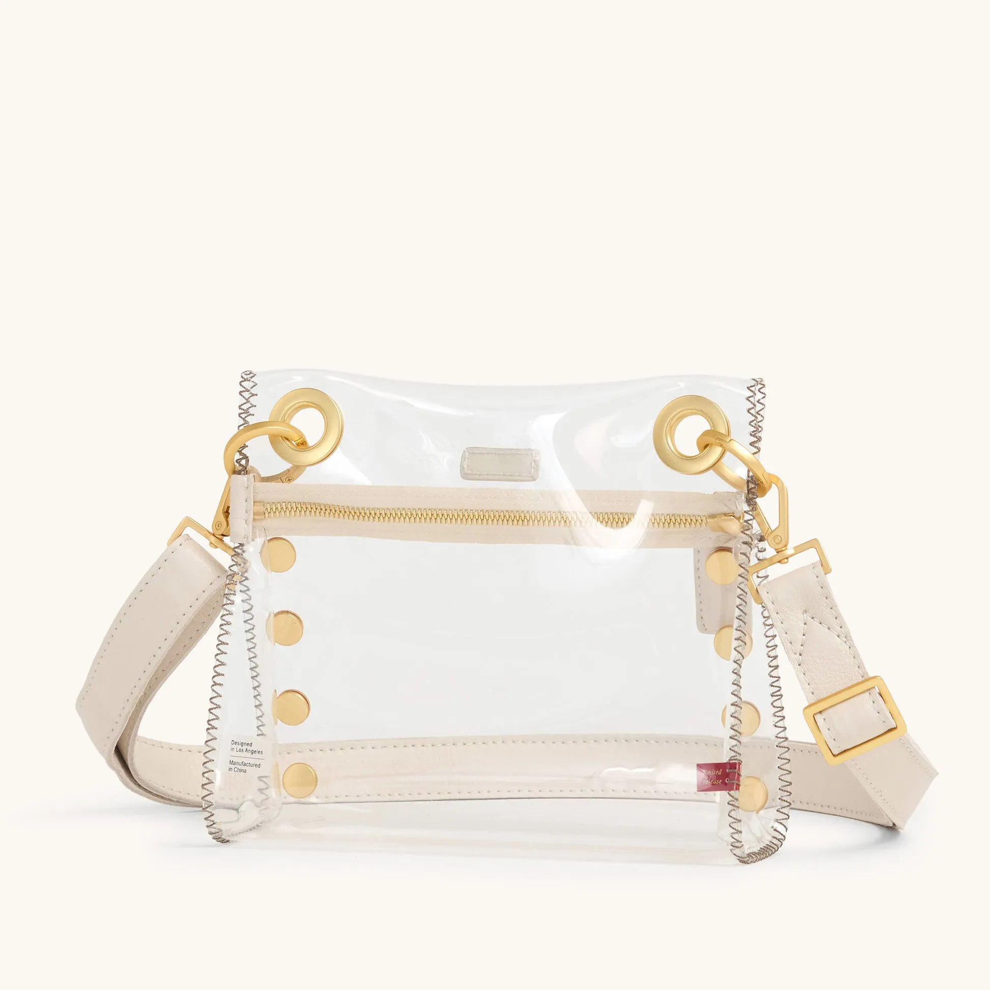 Tony Clear | Calla Lily White/Brushed Gold | Sml sold by Hammitt product image thumbnail 5