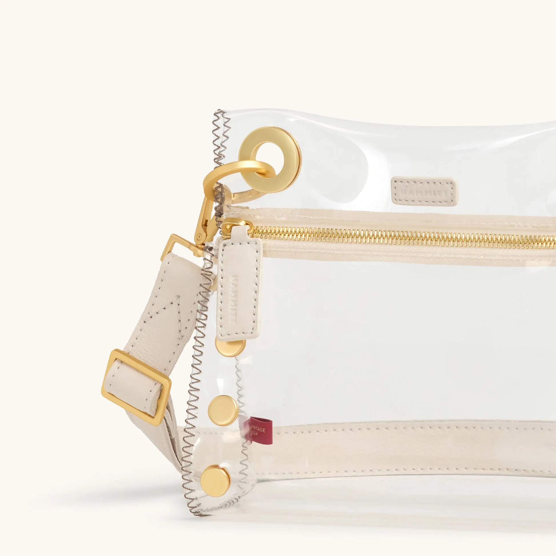 Tony Clear | Calla Lily White/Brushed Gold | Sml sold by Hammitt product image thumbnail 3