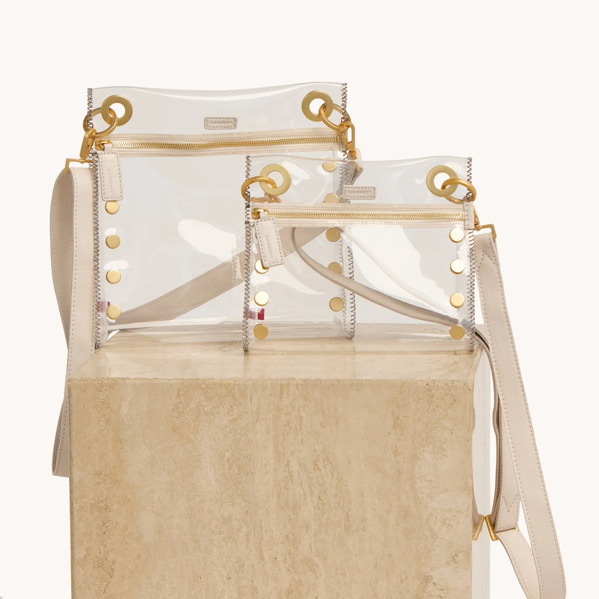 Tony Clear | Calla Lily White/Brushed Gold | Med sold by Hammitt product image thumbnail 5