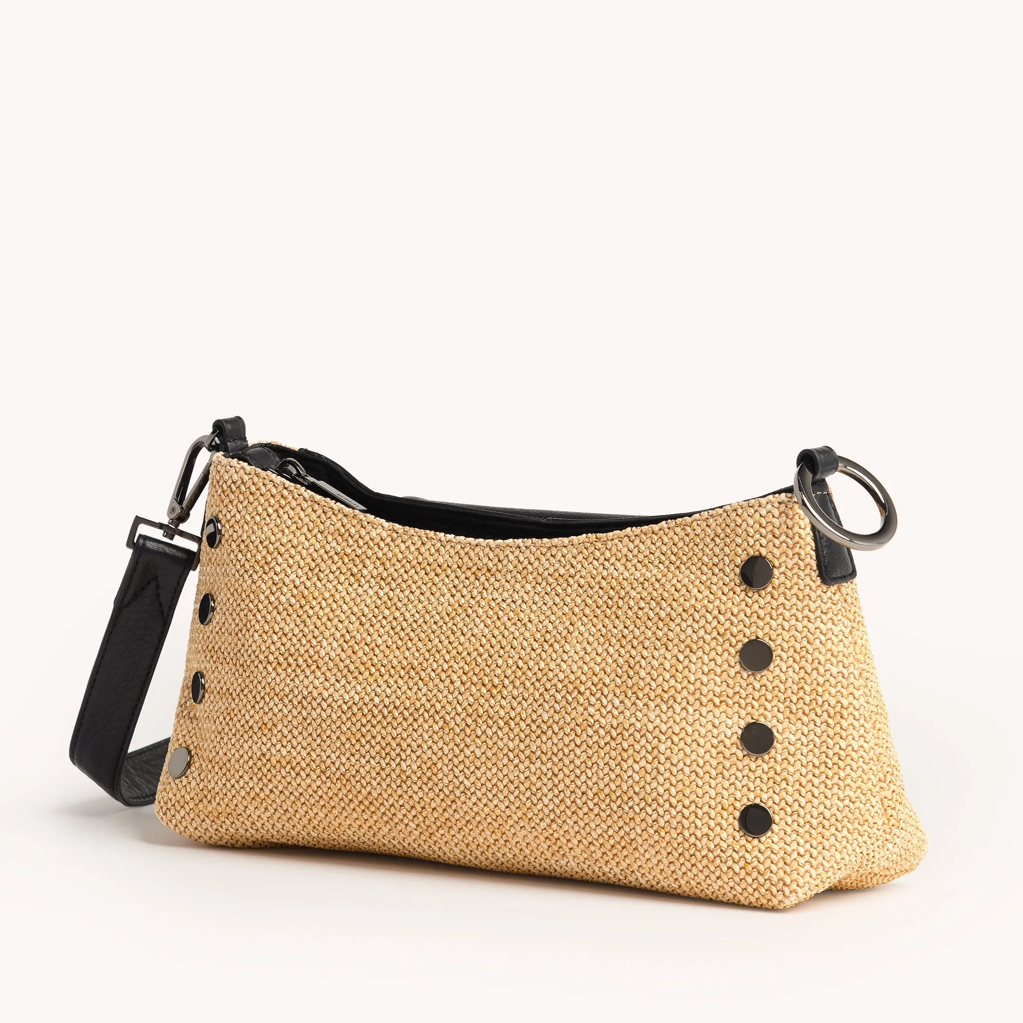 VIP Satchel | Chaparral Raffia/Gunmetal sold by Hammitt product image thumbnail 3