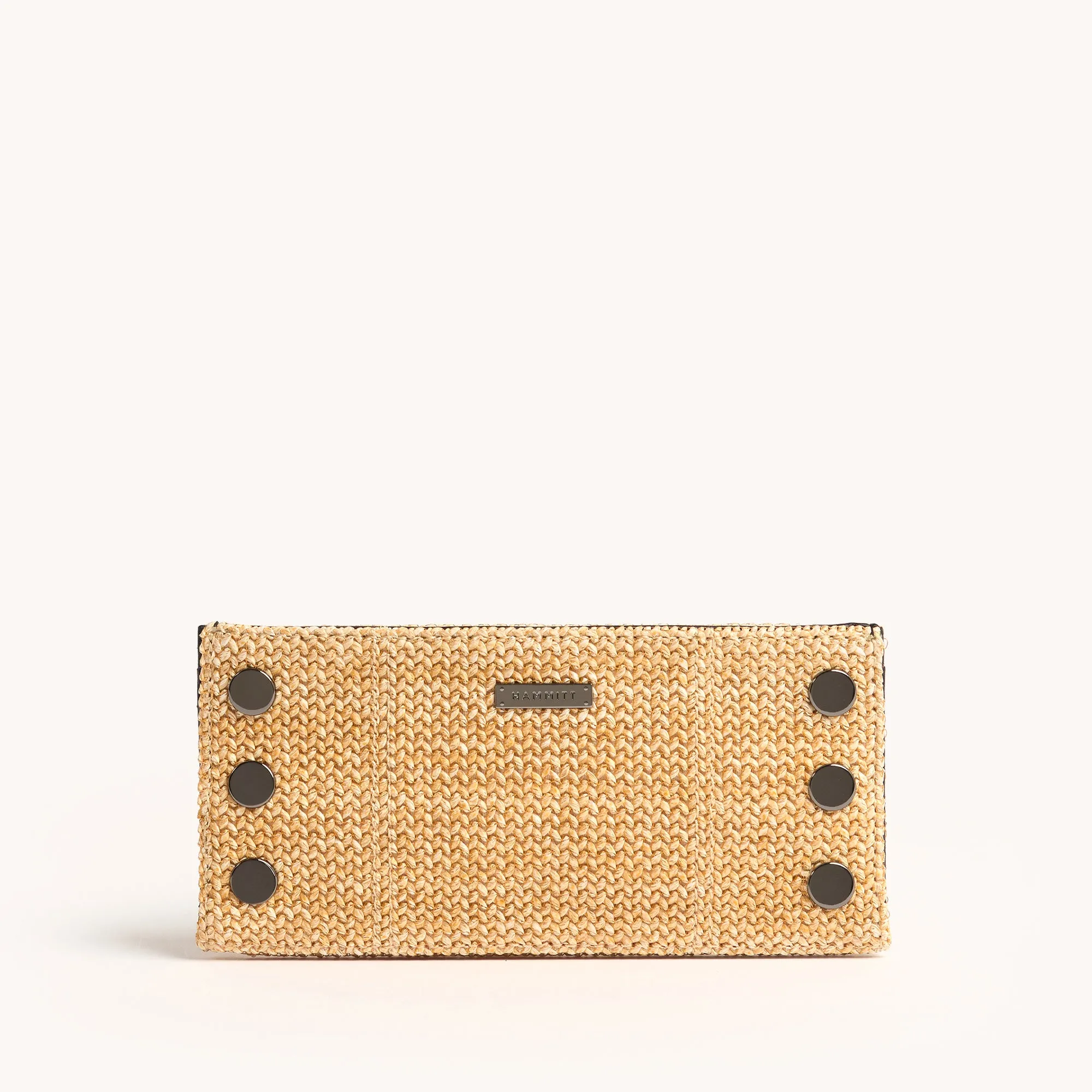 110 North | Chaparral Raffia/Gunmetal sold by Hammitt