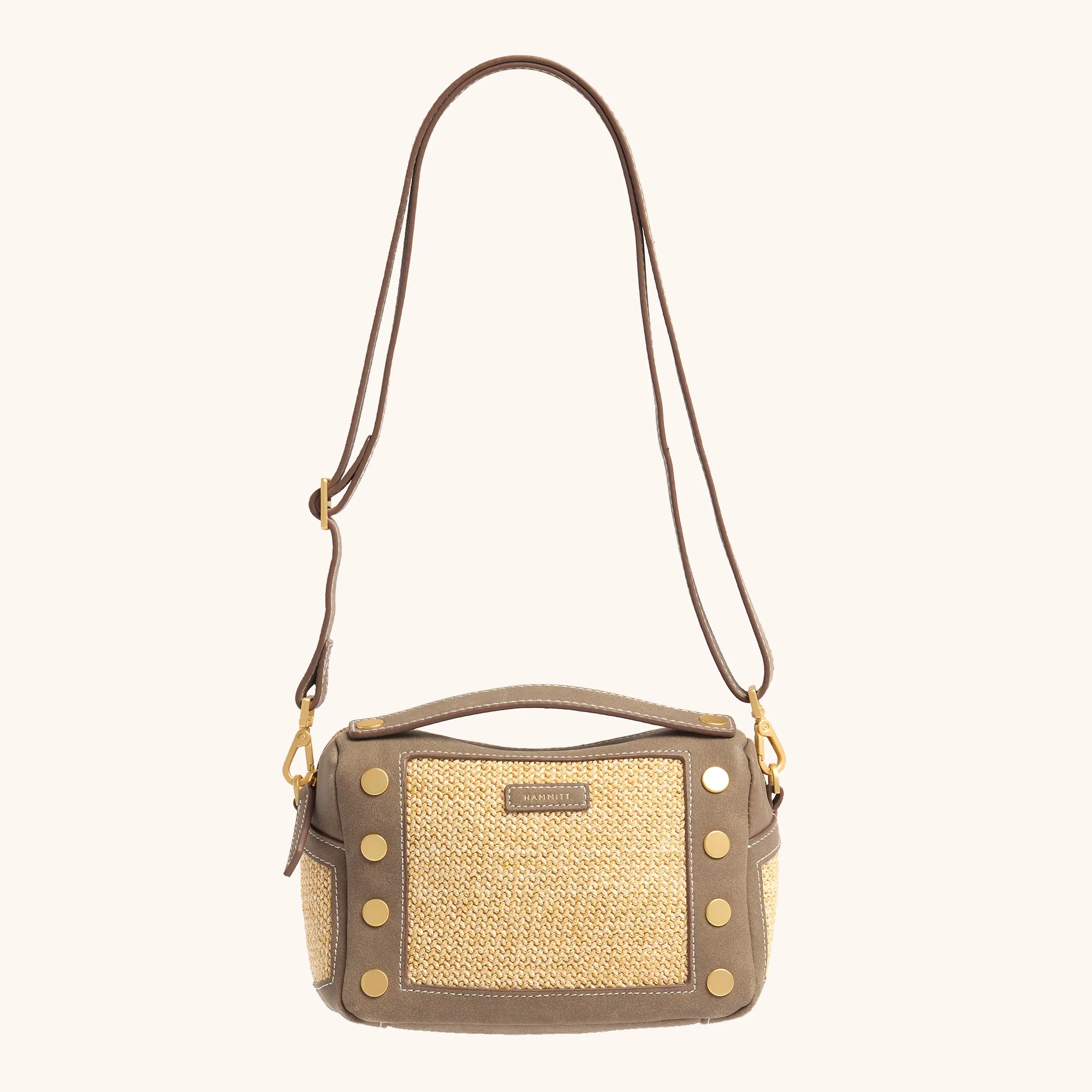 Evan Crossbody | Pewter Raffia/Brushed Gold | Sml sold by Hammitt product image thumbnail 5