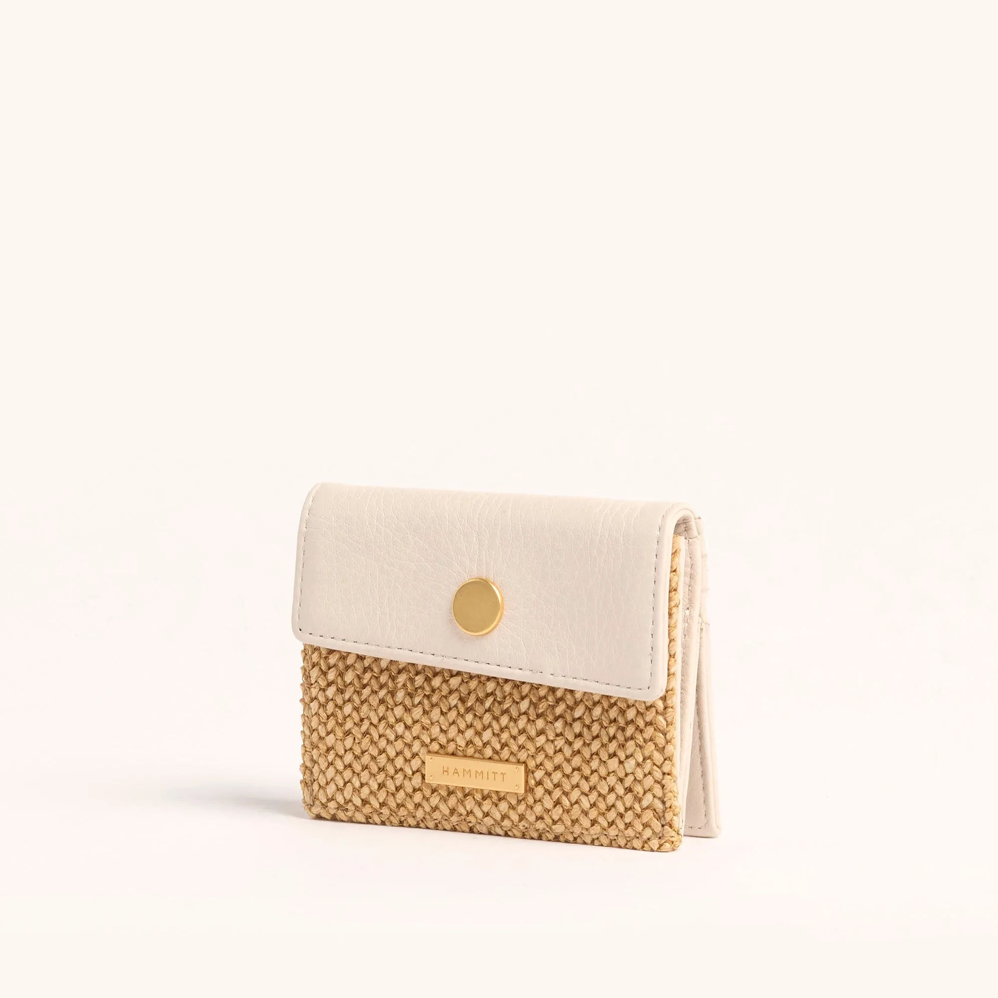 Montana Pocket | Calla Lily White Raffia/Brushed Gold sold by Hammitt product image thumbnail 4