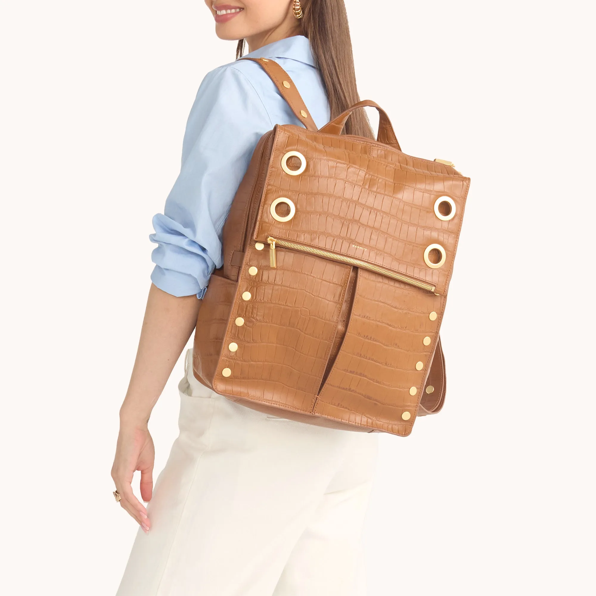 Montana Backpack | Canyon Crocco/Brushed Gold | XL sold by Hammitt product image thumbnail 2