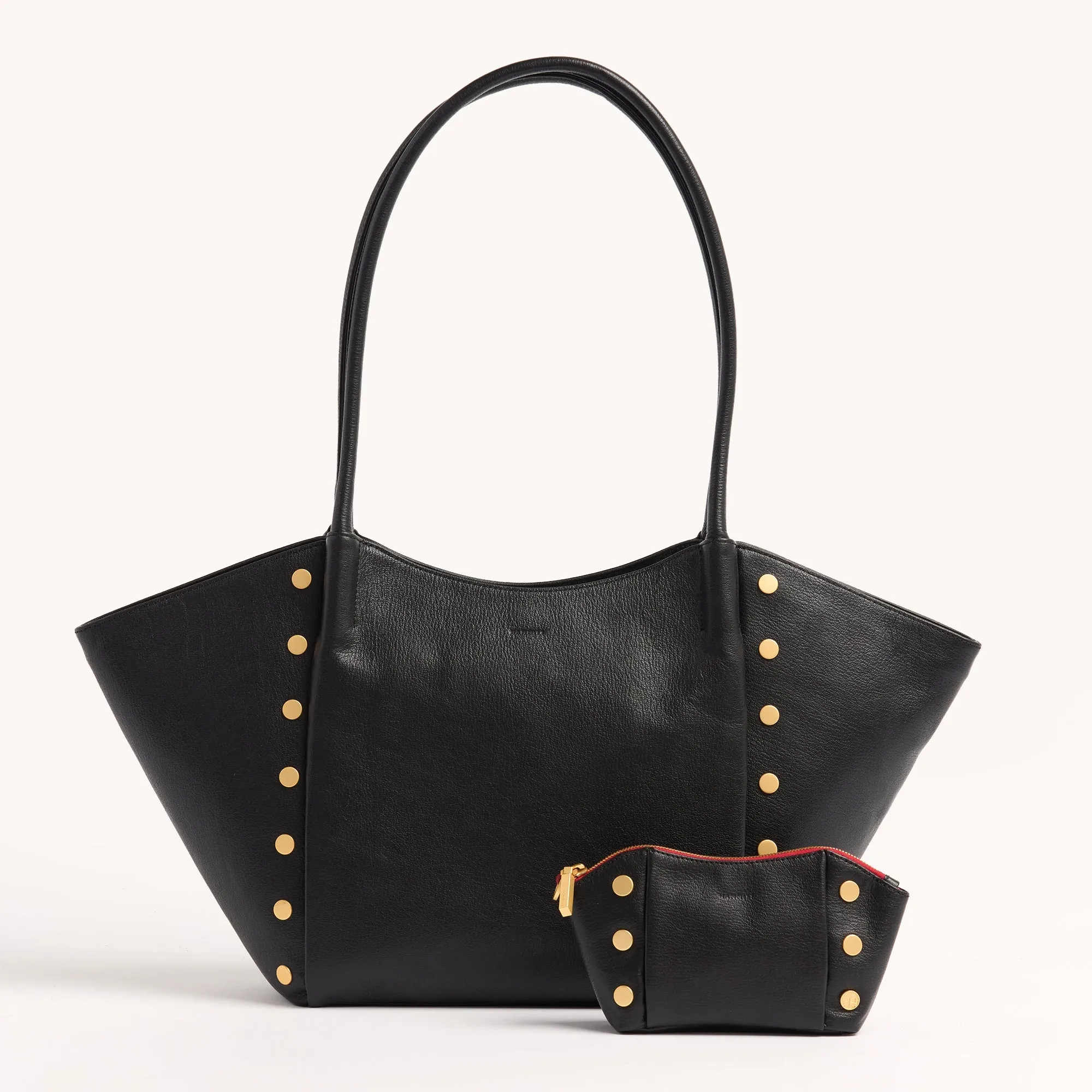 Paul | Black Press/Brushed Gold Red Zip | Lrg sold by Hammitt product image thumbnail 5