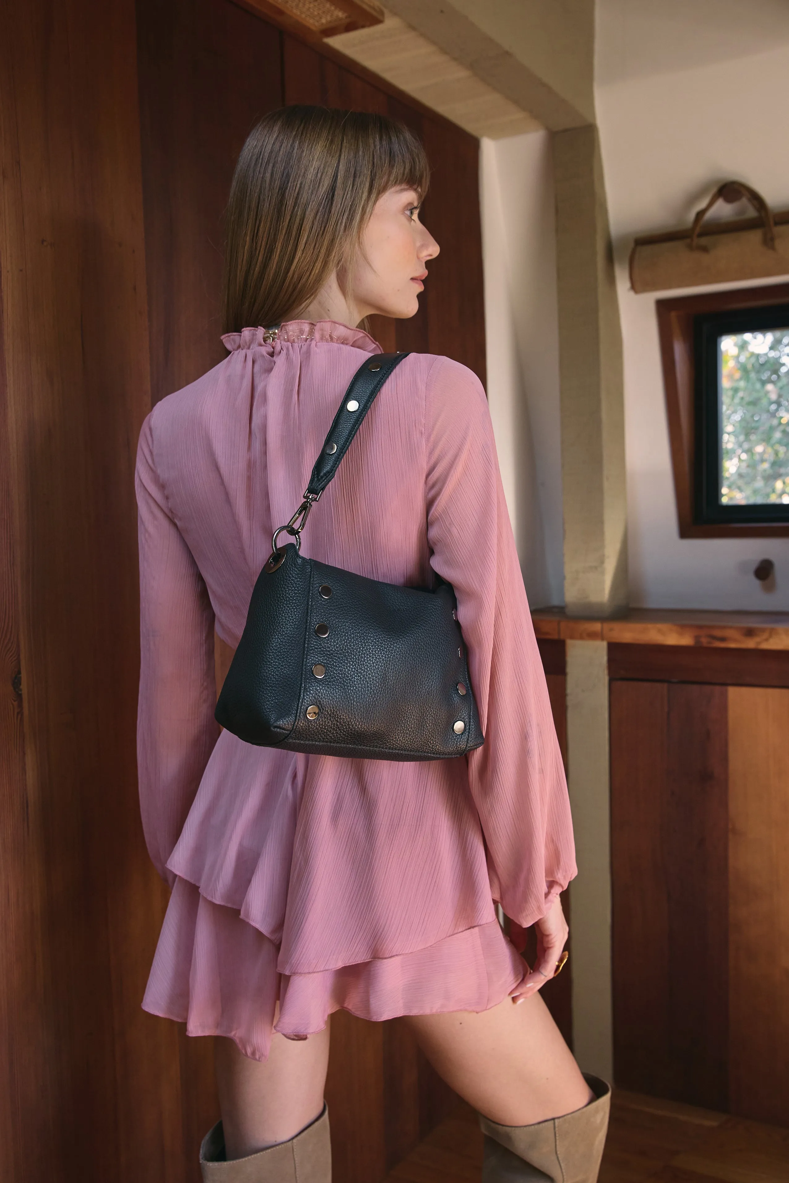 Riveted Shoulder Strap | Black/Gunmetal sold by Hammitt product image thumbnail 3