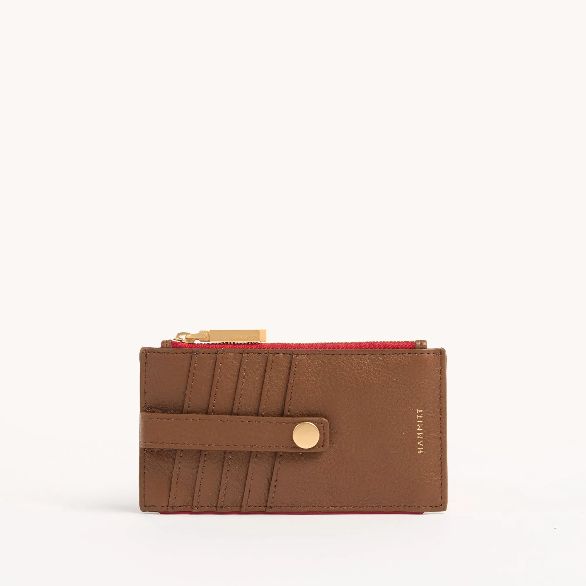 210 West | Mahogany Pebble/Brushed Gold Red Zip sold by Hammitt