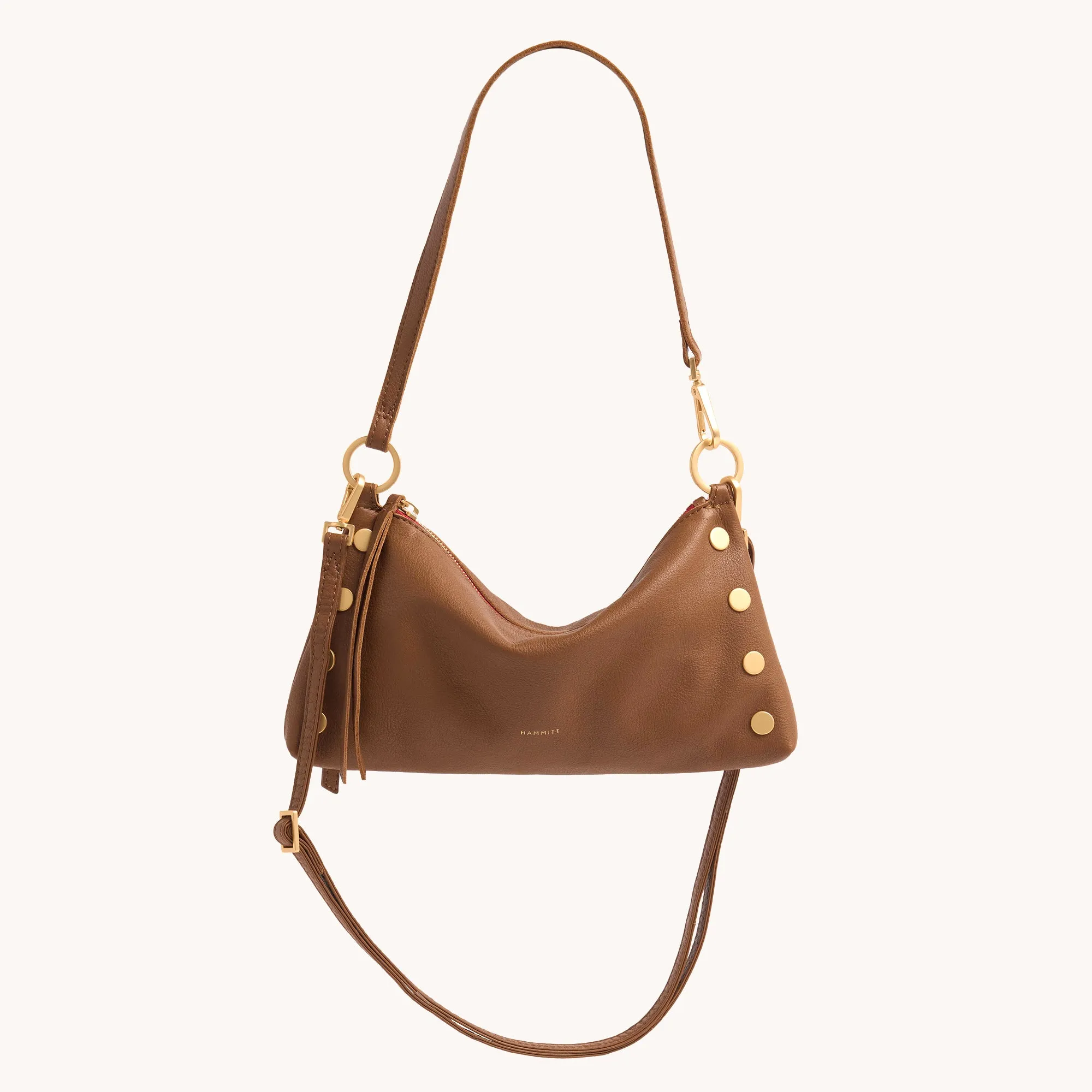 Kyle | Mahogany Pebble/Brushed Gold Red Zip | Sml sold by Hammitt product image thumbnail 5