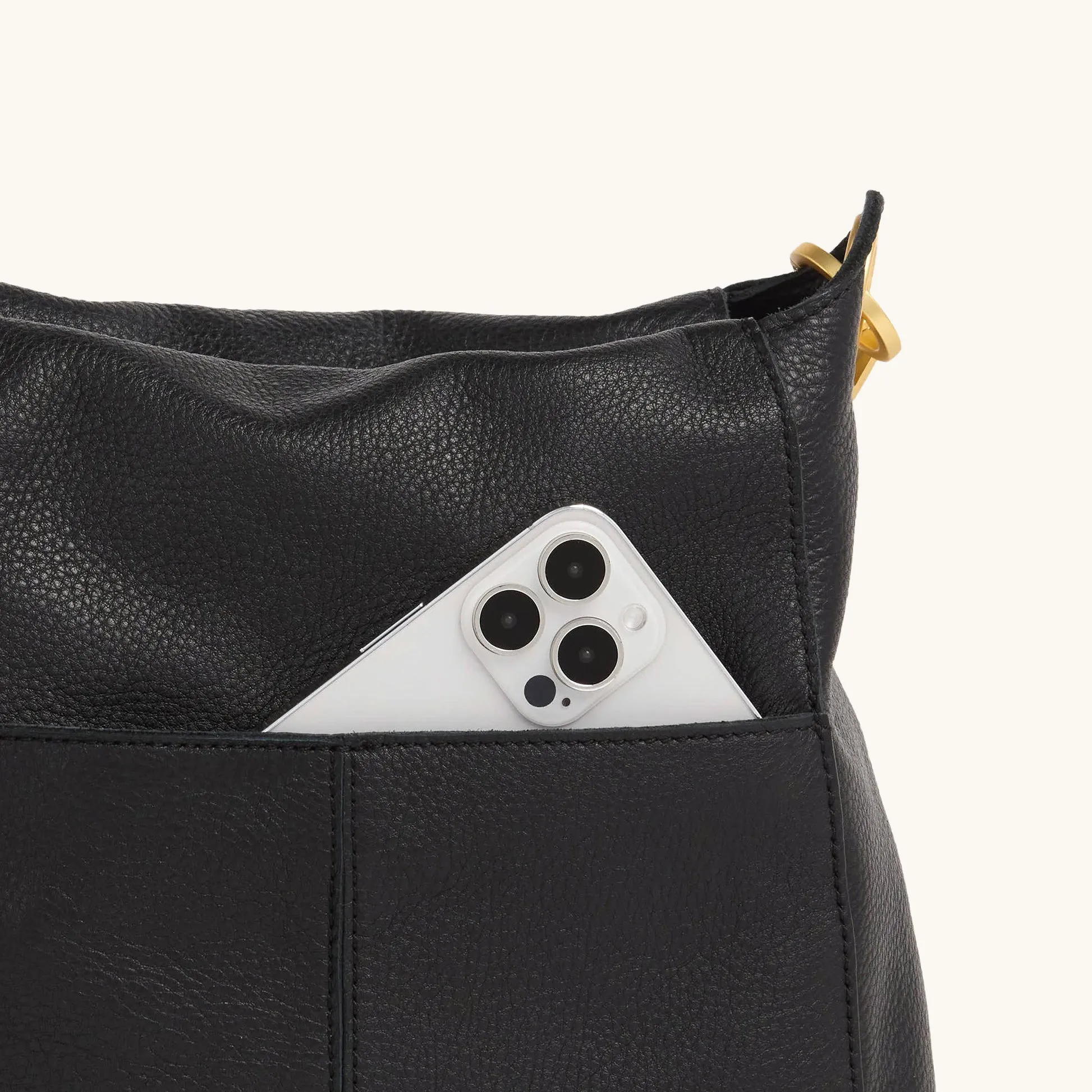 Bryant | Black/Brushed Gold Red Zip | Lrg sold by Hammitt product image thumbnail 5