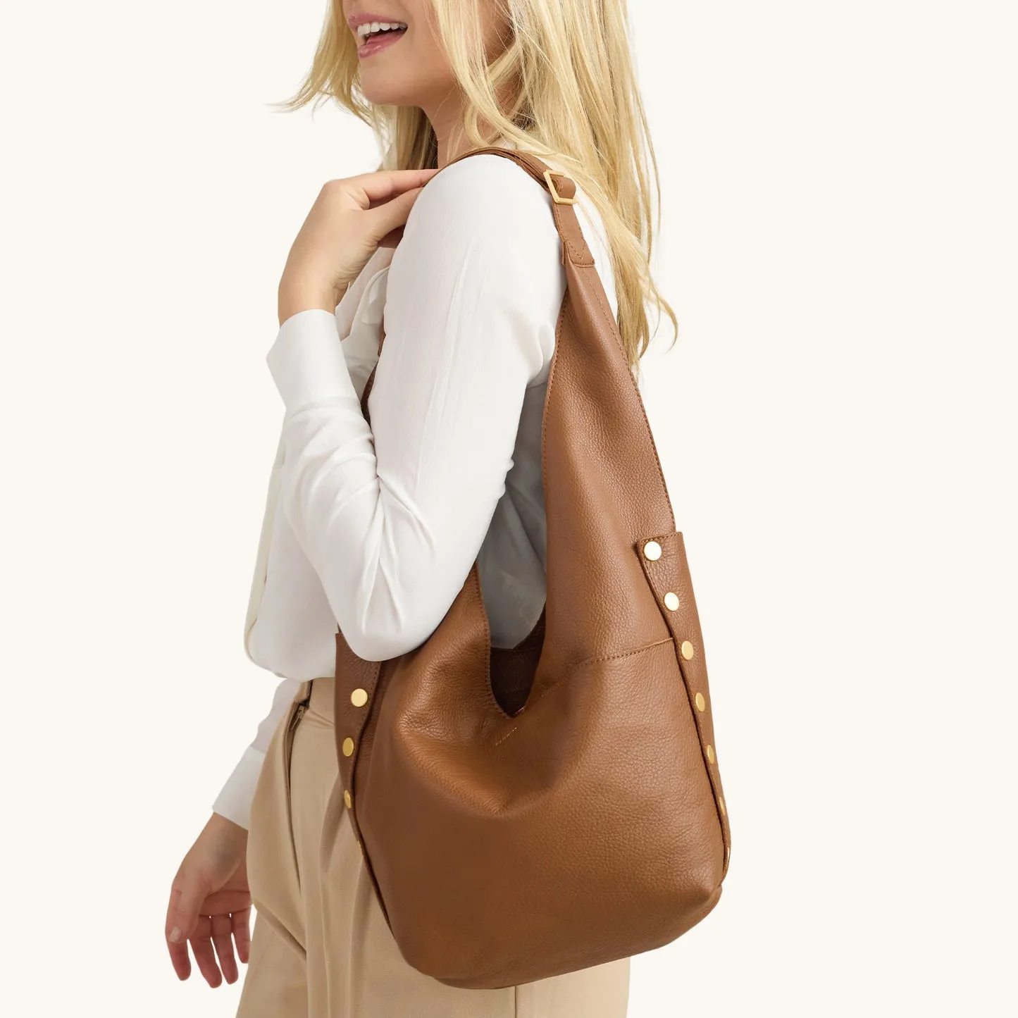 Tom Zip | Mahogany Pebble/Brushed Gold Red Zip | Lrg sold by Hammitt product image thumbnail 2