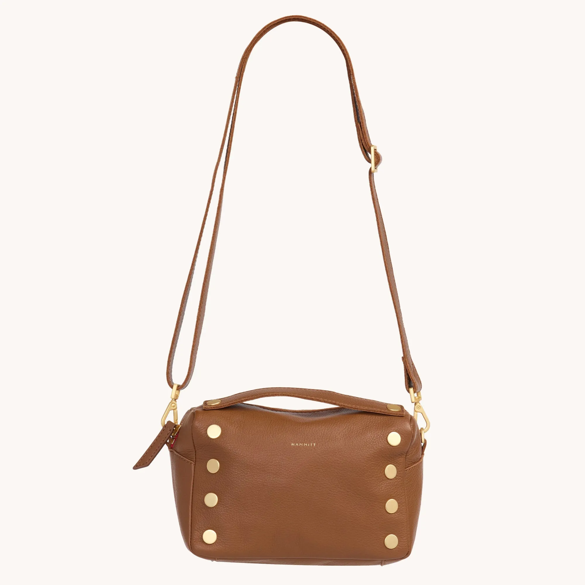 Evan Crossbody | Mahogany Pebble/Brushed Gold Red Zip | Sml sold by Hammitt product image thumbnail 4