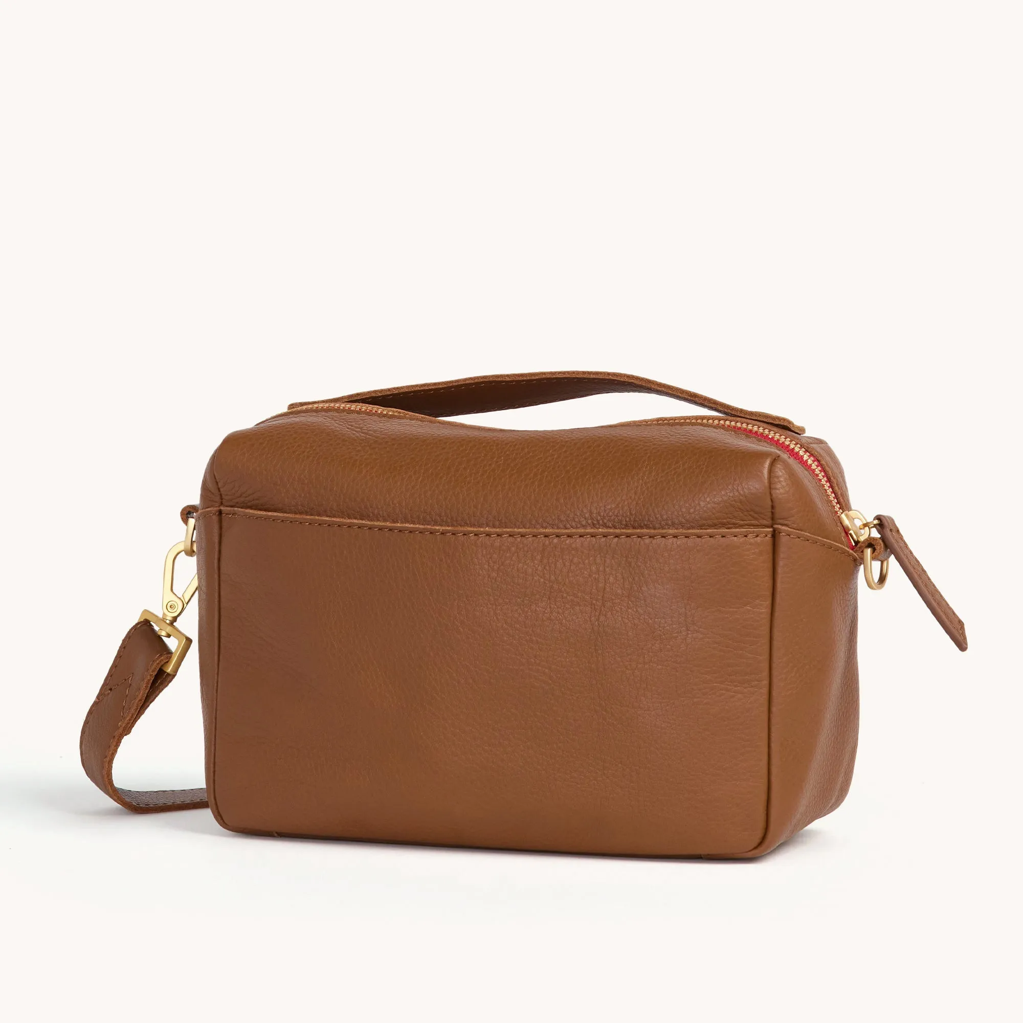 Evan Crossbody | Mahogany Pebble/Brushed Gold Red Zip | Sml sold by Hammitt product image thumbnail 5