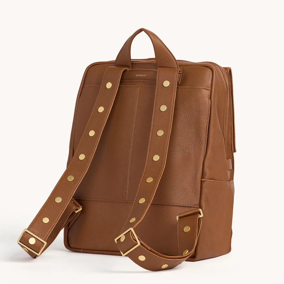 Montana Backpack | Mahogany Pebble/Brushed Gold Red Zip | XL sold by Hammitt product image thumbnail 4