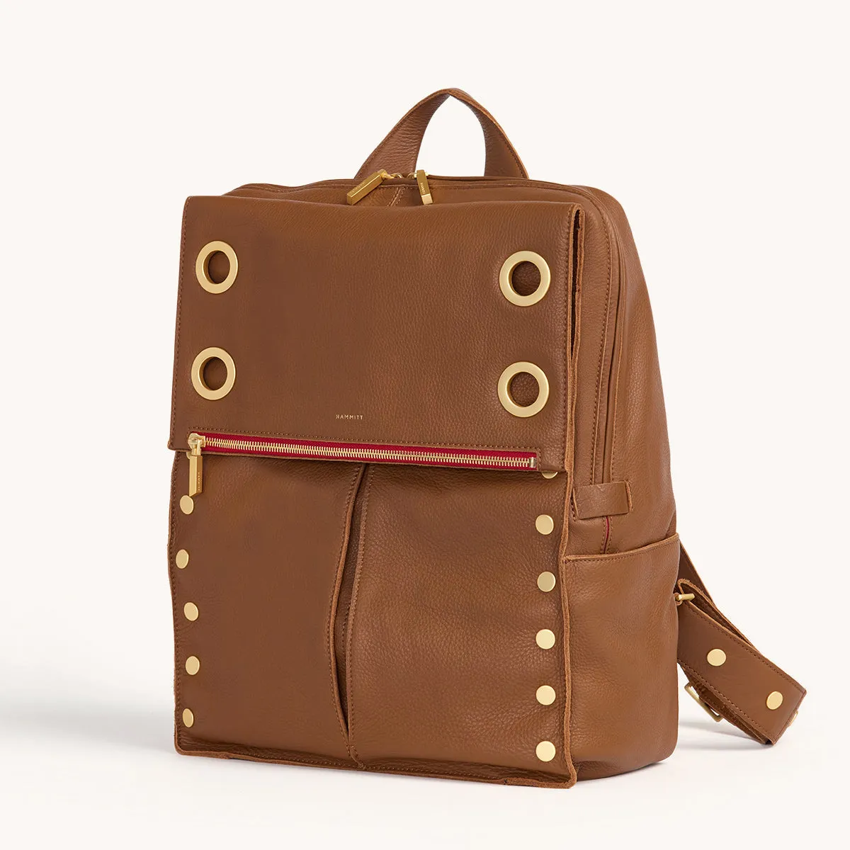 Montana Backpack | Mahogany Pebble/Brushed Gold Red Zip | XL sold by Hammitt product image thumbnail 3