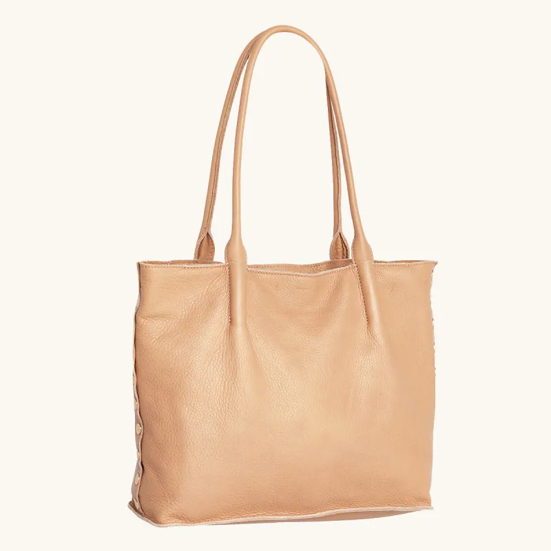 Oliver Zip | Toast Tan/Brushed Gold sold by Hammitt