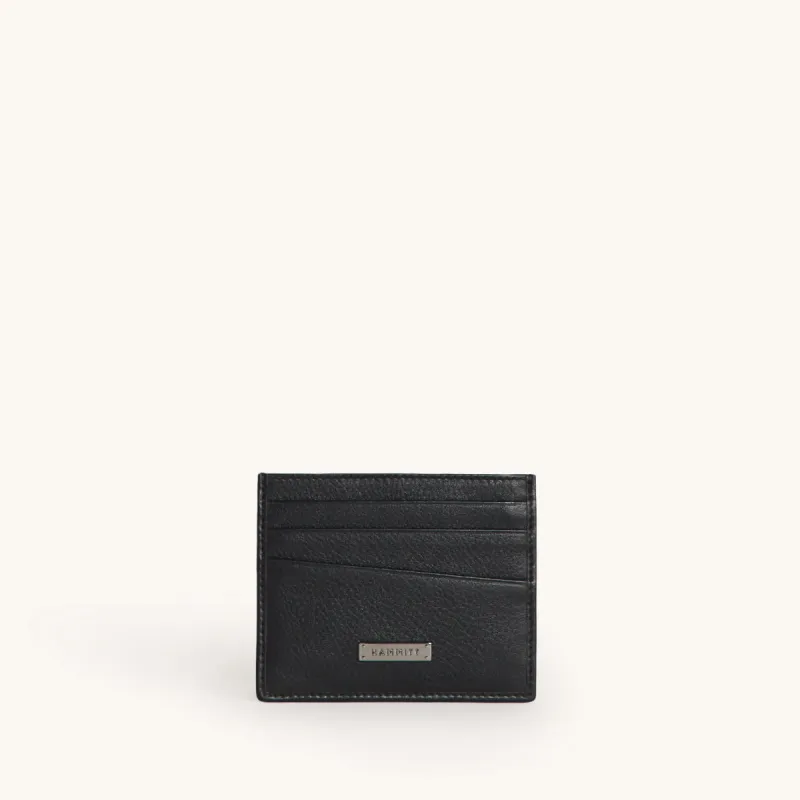 Cambria Card Case | Black/Gunmetal sold by Hammitt
