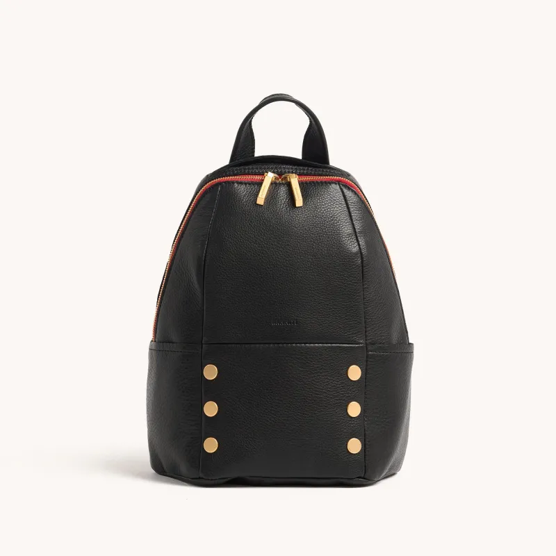 Hunter | Black/Brushed Gold Red Zip | Med sold by Hammitt