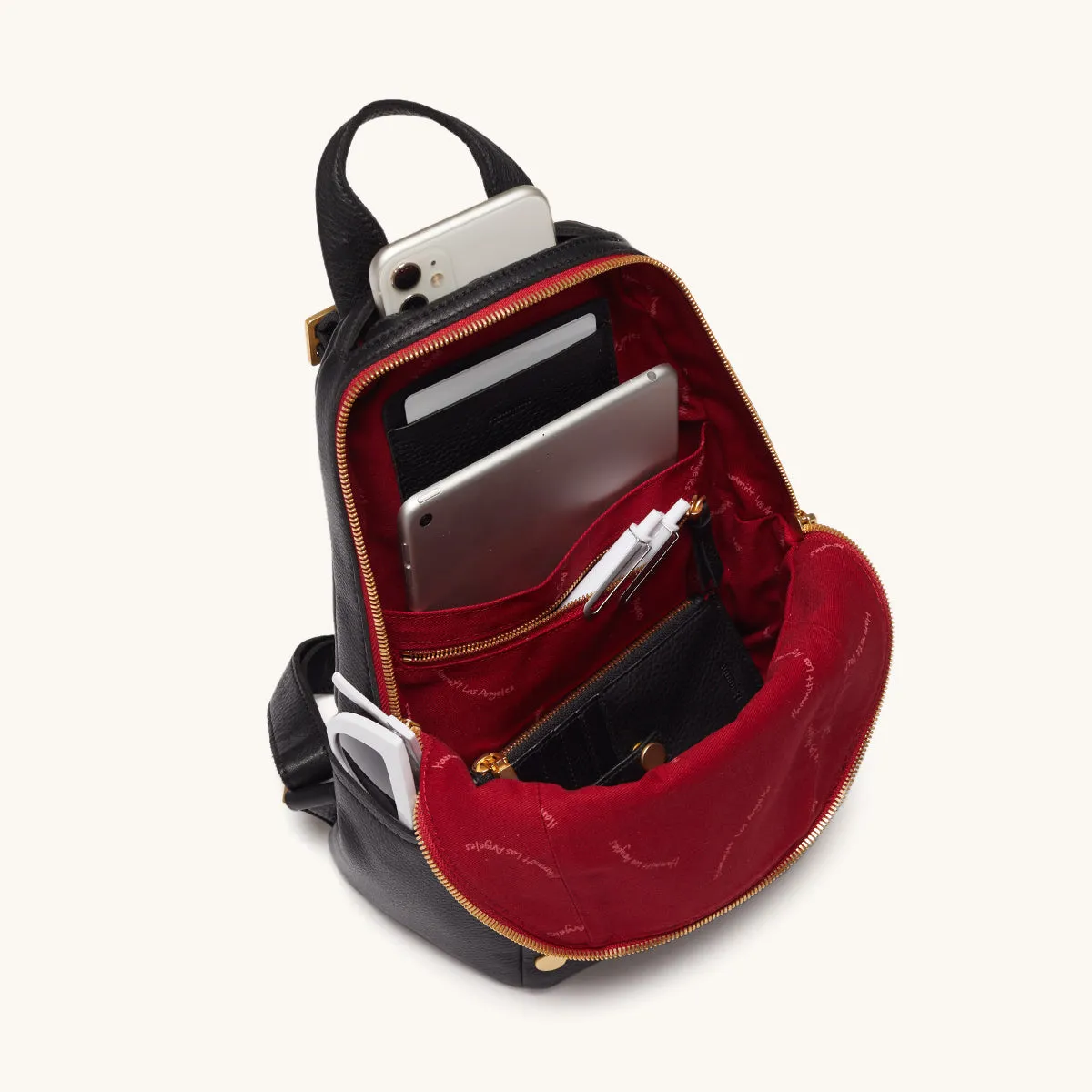 Hunter | Black/Brushed Gold Red Zip | Med sold by Hammitt product image thumbnail 5