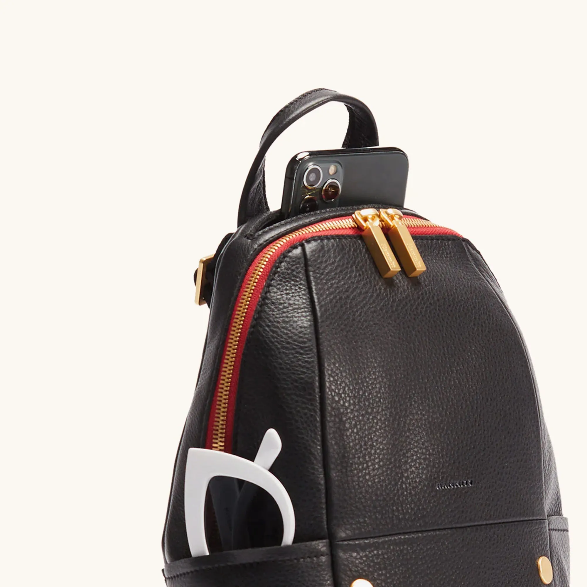 Hunter | Black/Brushed Gold Red Zip | Med sold by Hammitt product image thumbnail 3