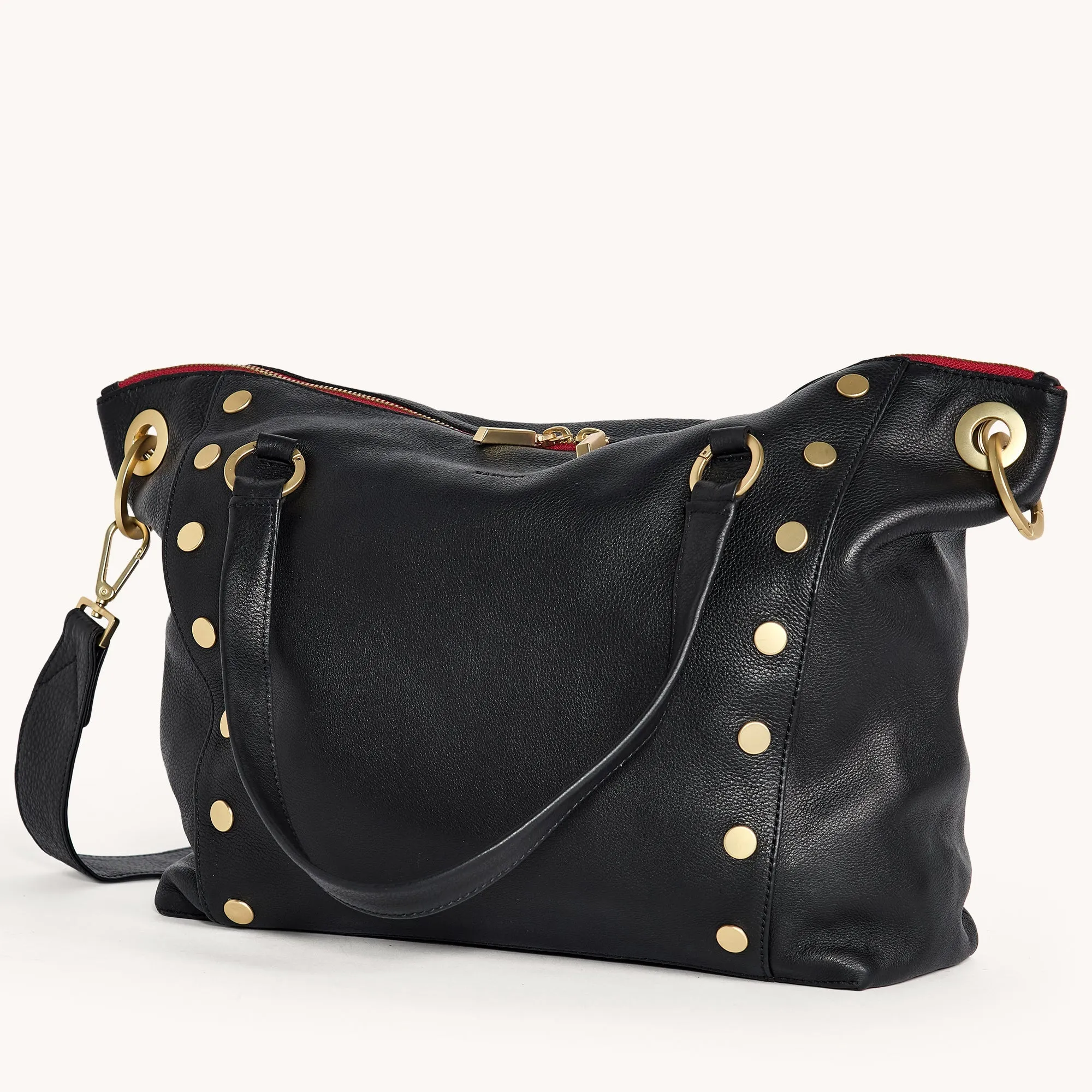 Daniel | Black/Brushed Gold Red Zip | Lrg sold by Hammitt product image thumbnail 4