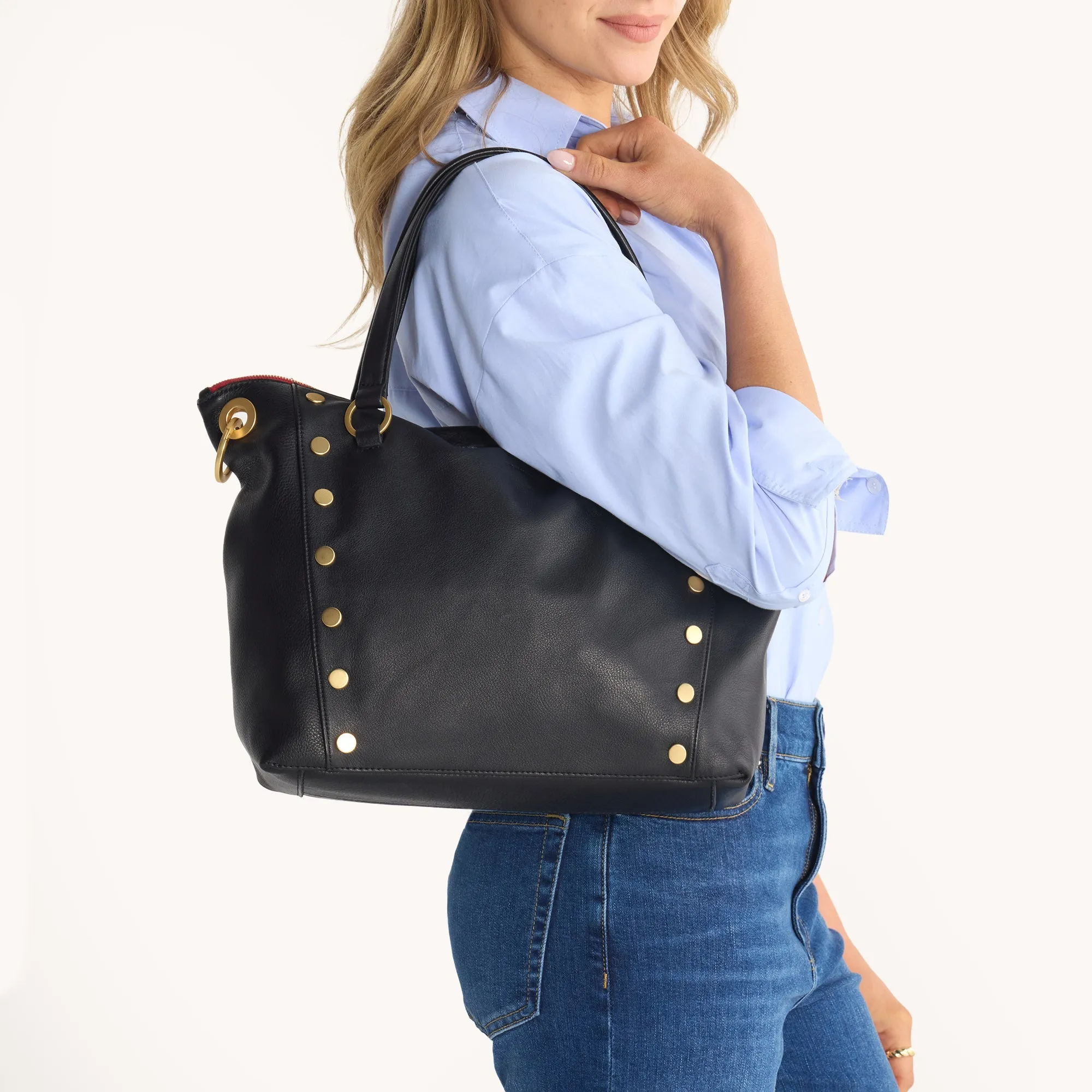 Daniel | Black/Brushed Gold Red Zip | Lrg sold by Hammitt product image thumbnail 2