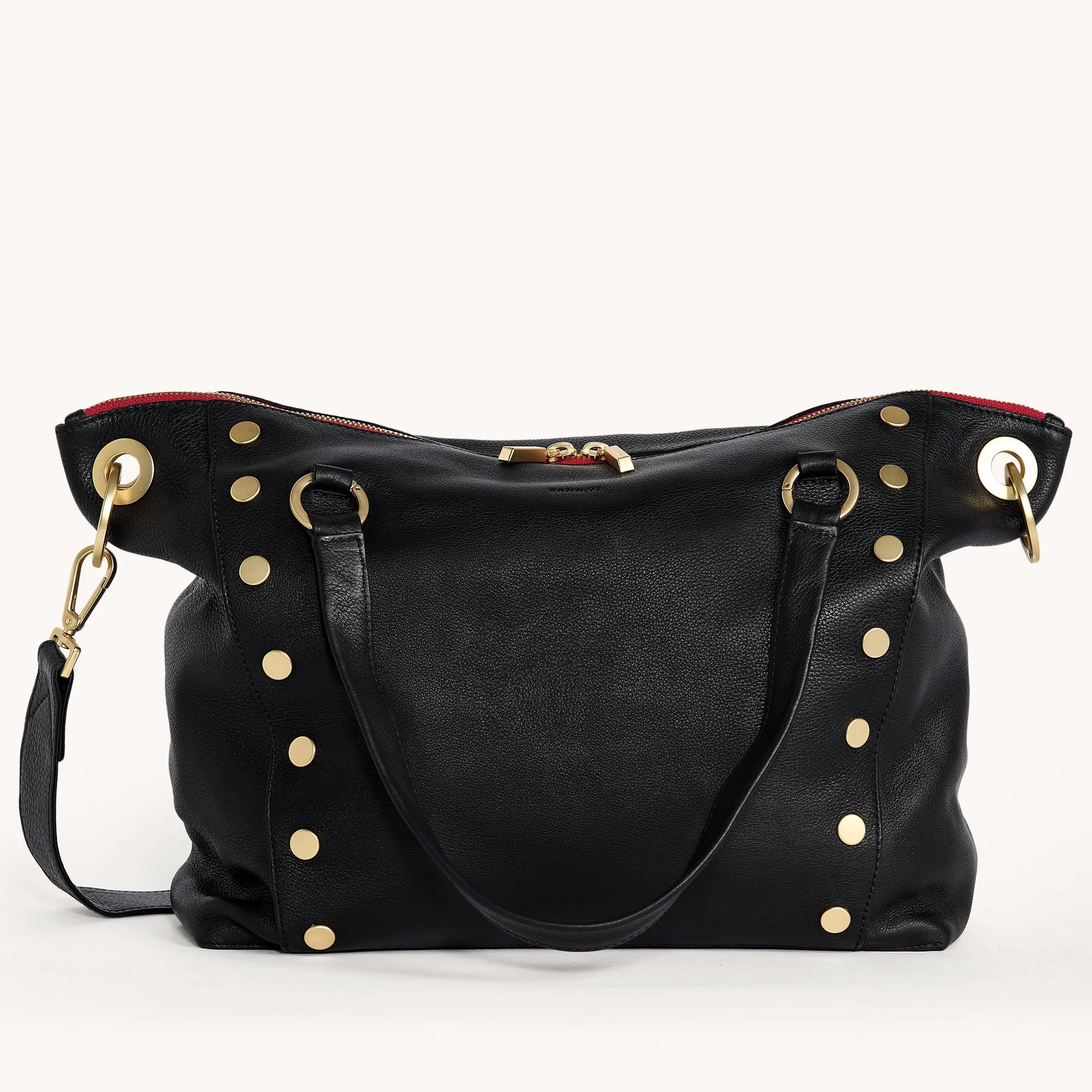 Daniel | Black/Brushed Gold Red Zip | Lrg sold by Hammitt product image thumbnail 3